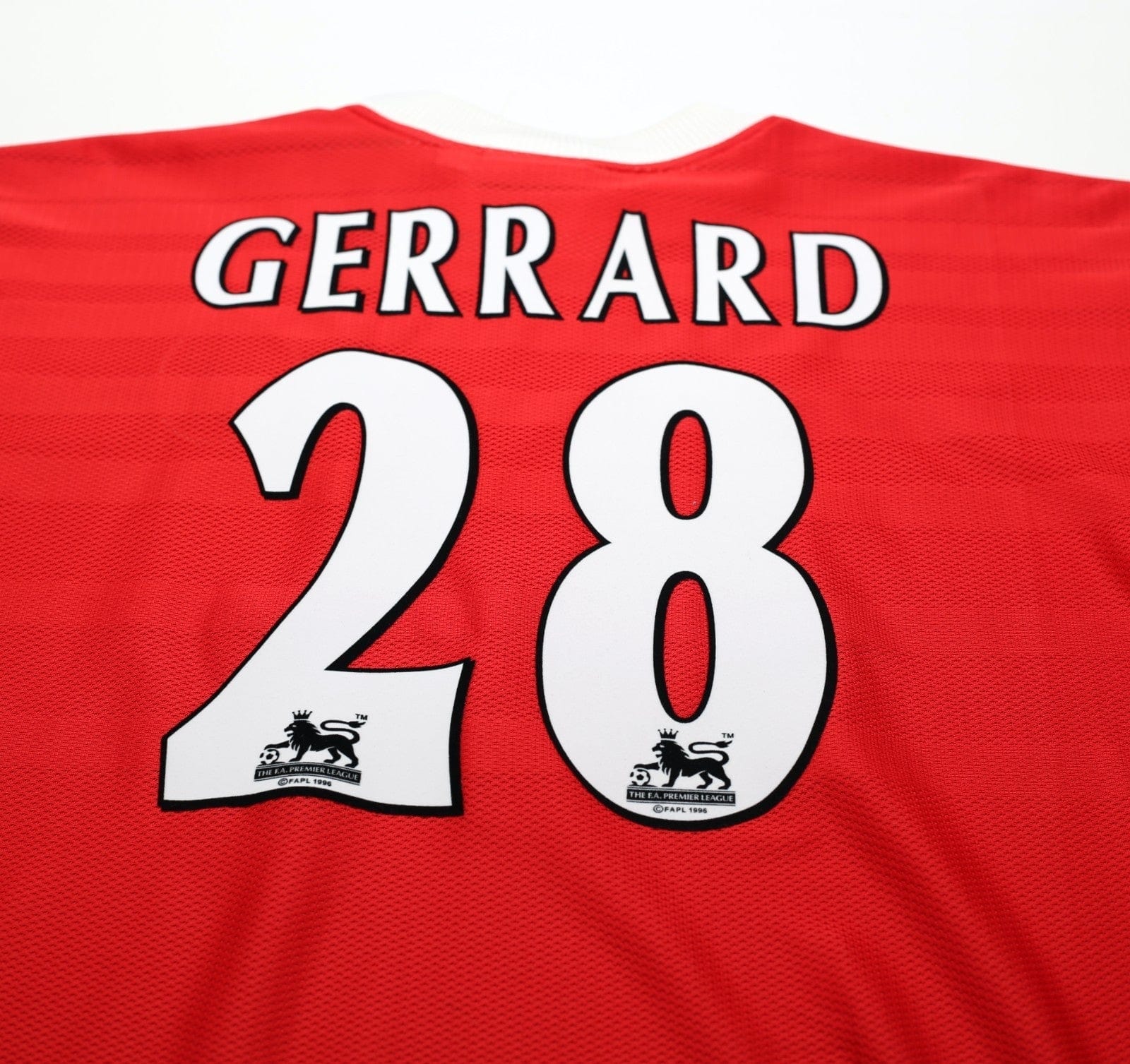 1998/00 GERRARD #28 Liverpool Vintage Reebok Home Football Shirt (L) 42/44
