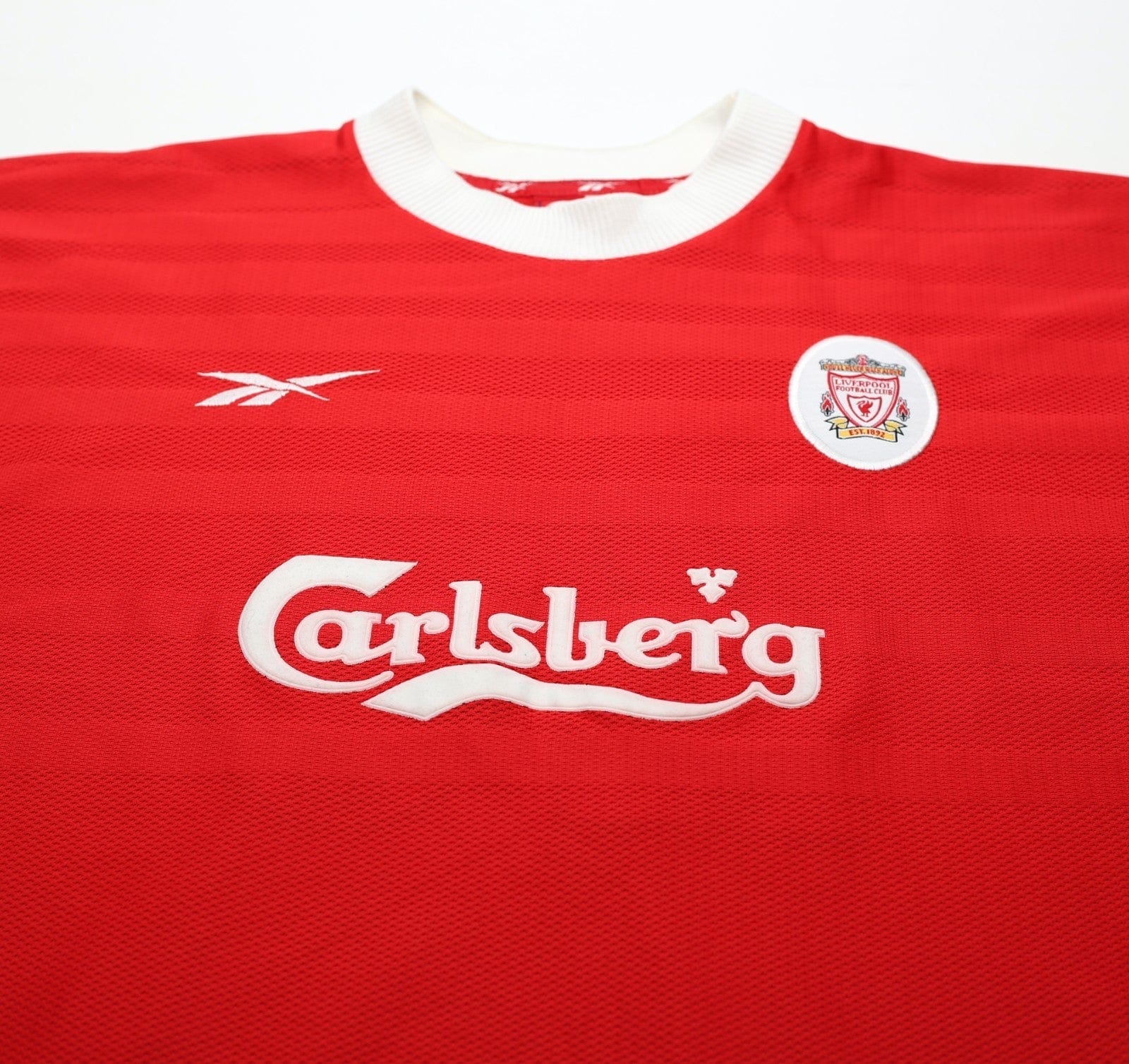 1998/00 GERRARD #28 Liverpool Vintage Reebok Home Football Shirt (L) 42/44