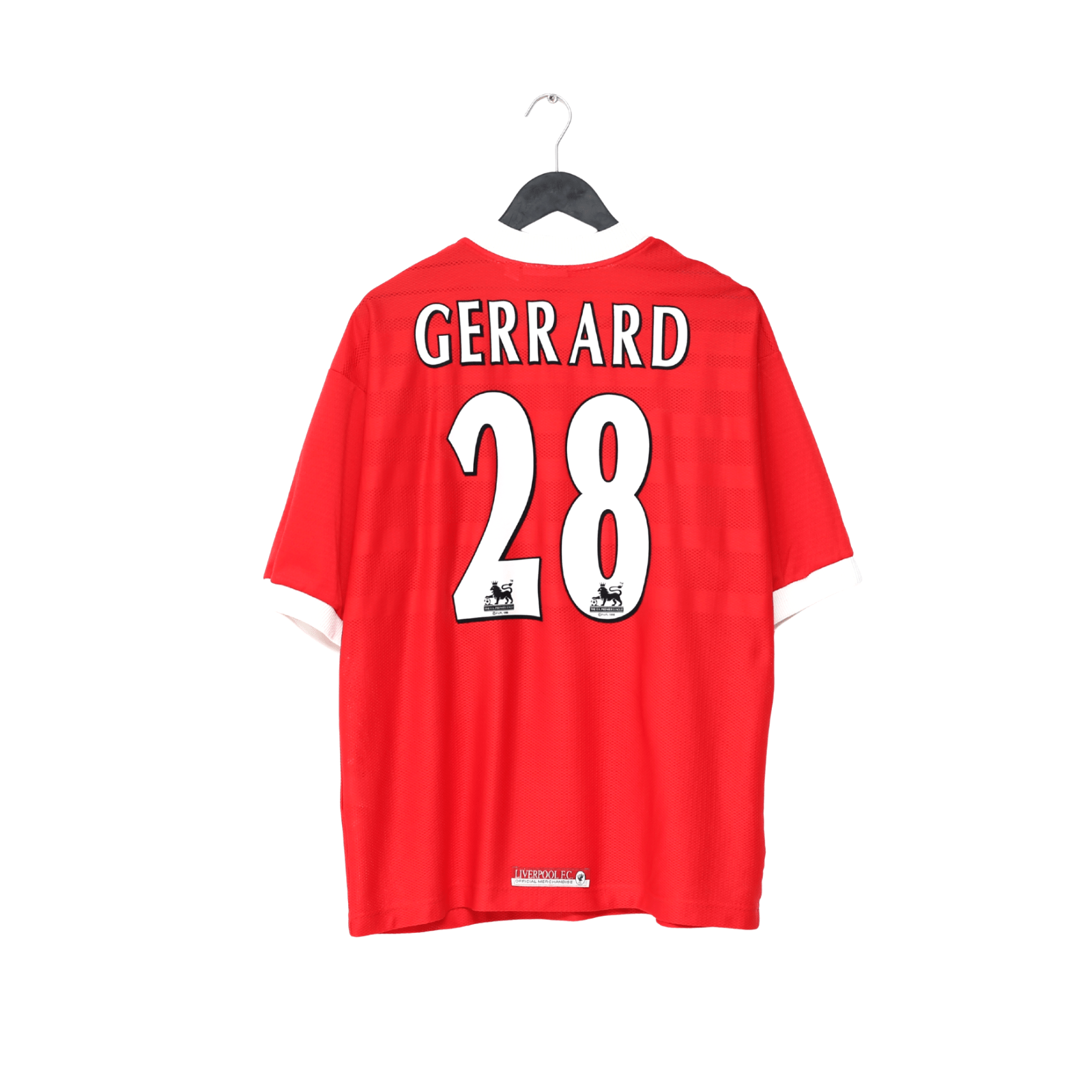 1998/00 GERRARD #28 Liverpool Vintage Reebok Home Football Shirt (L) 42/44