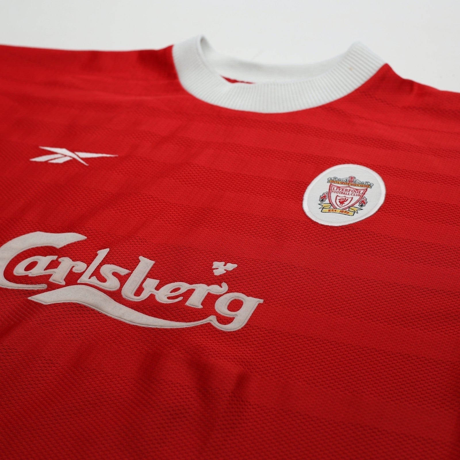 1998/00 Gerrard #28 Liverpool Vintage Reebok Home Football Shirt (L) 42/44