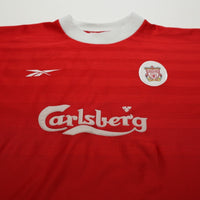 1998/00 Gerrard #28 Liverpool Vintage Reebok Home Football Shirt (L) 42/44