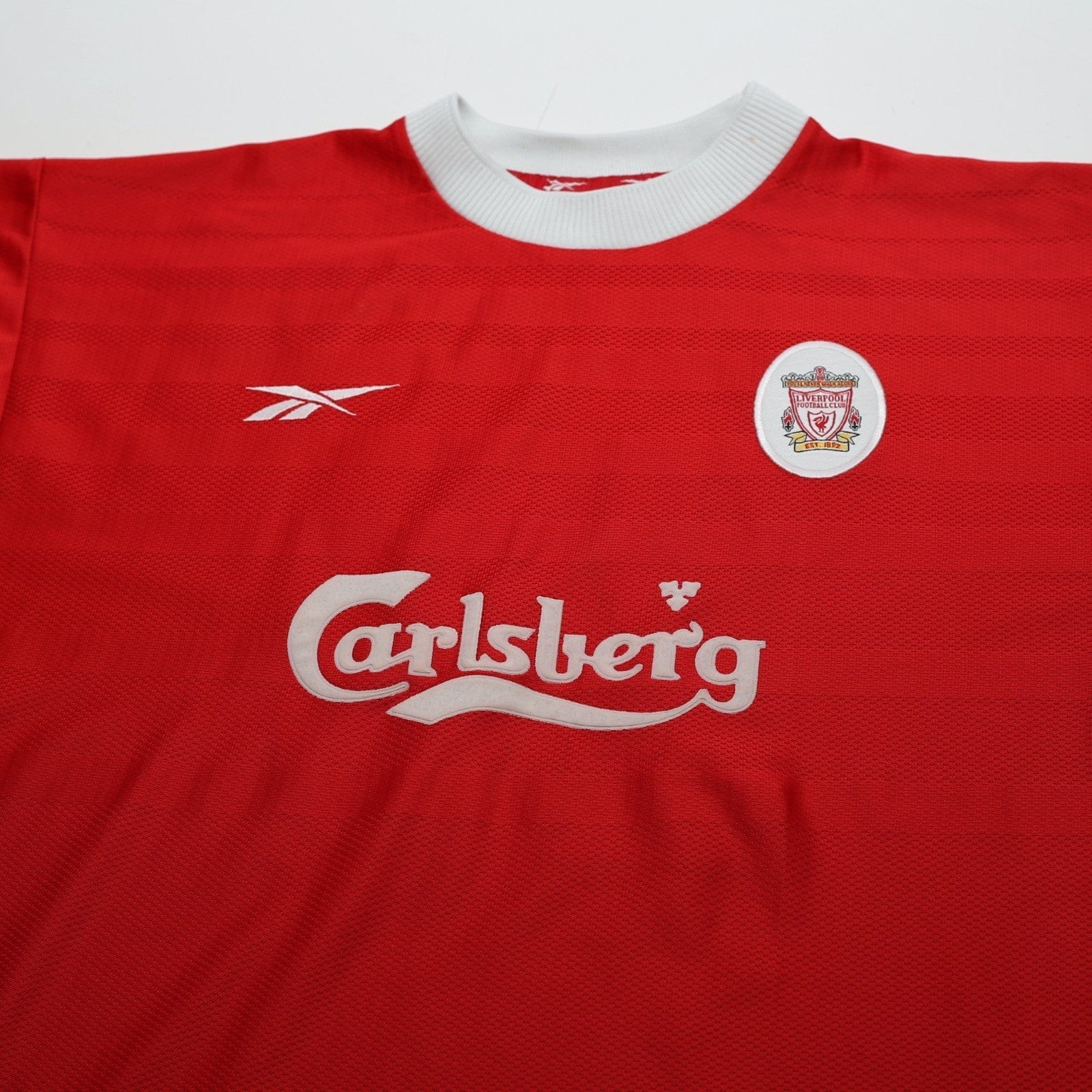 1998/00 Gerrard #28 Liverpool Vintage Reebok Home Football Shirt (L) 42/44
