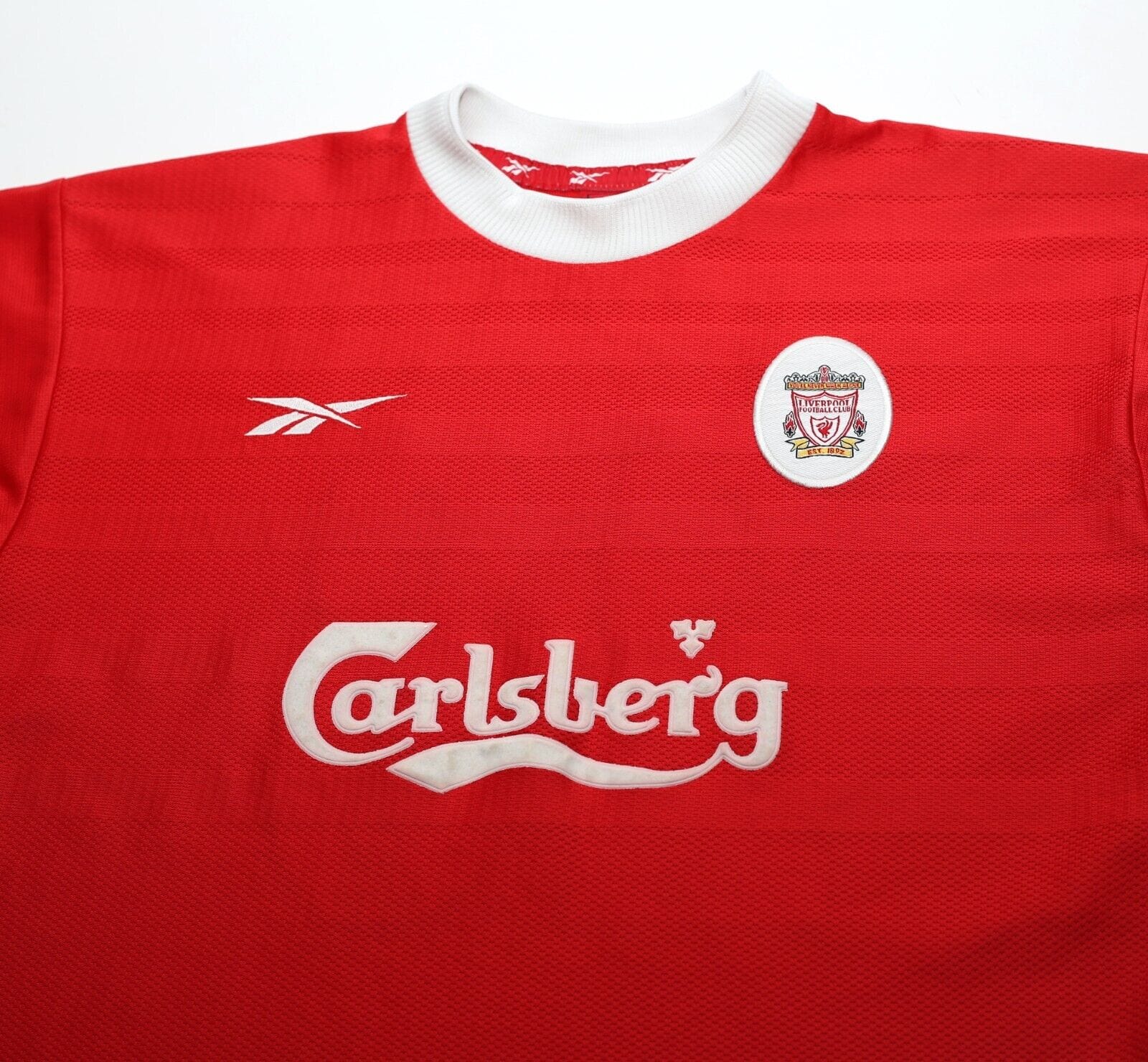 1998/00 GERRARD #28 Liverpool Vintage Reebok Home Football Shirt (M) 38/40