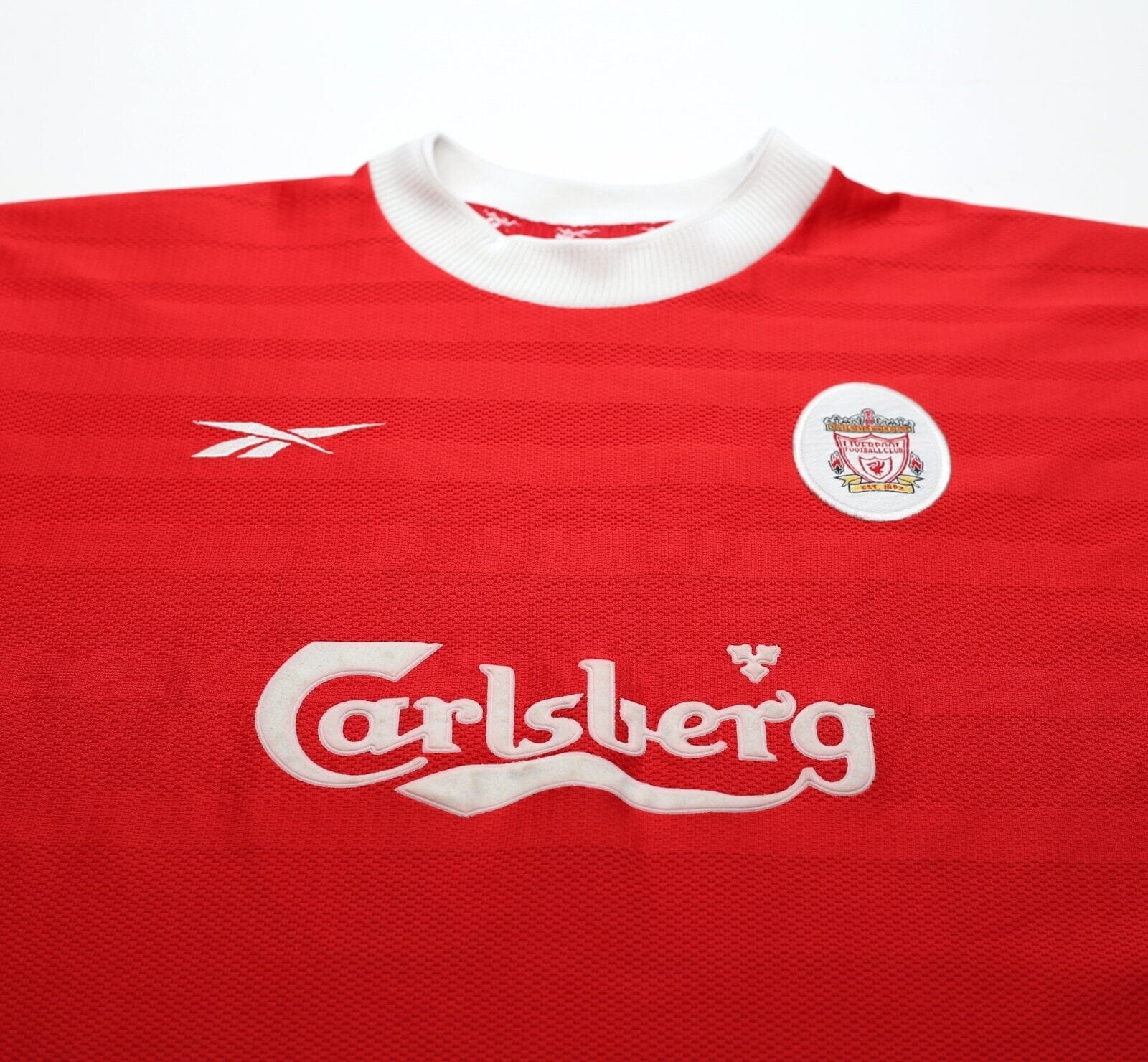 1998/00 GERRARD #28 Liverpool Vintage Reebok Home Football Shirt (M) 38/40