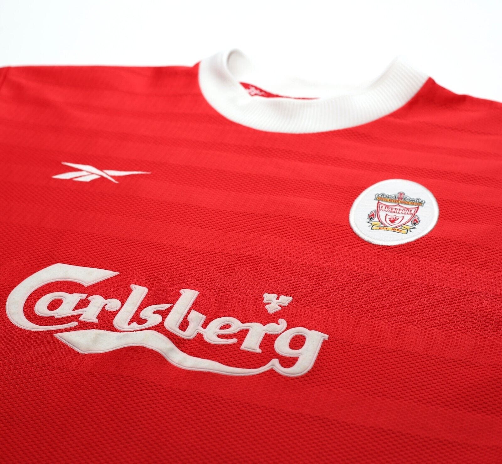 1998/00 GERRARD #28 Liverpool Vintage Reebok Home Football Shirt (M) 38/40