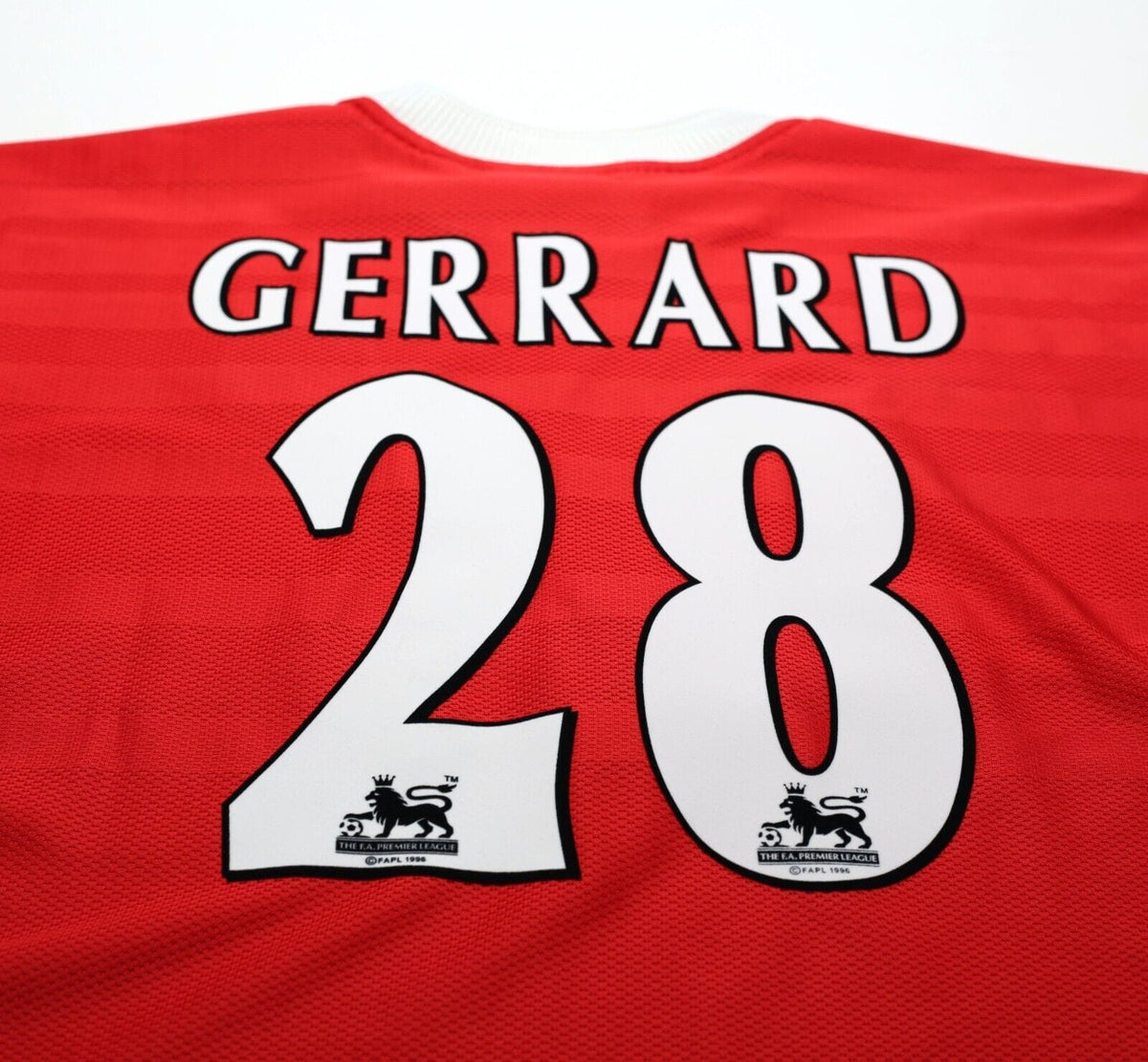 1998/00 GERRARD #28 Liverpool Vintage Reebok Home Football Shirt (M) 38/40