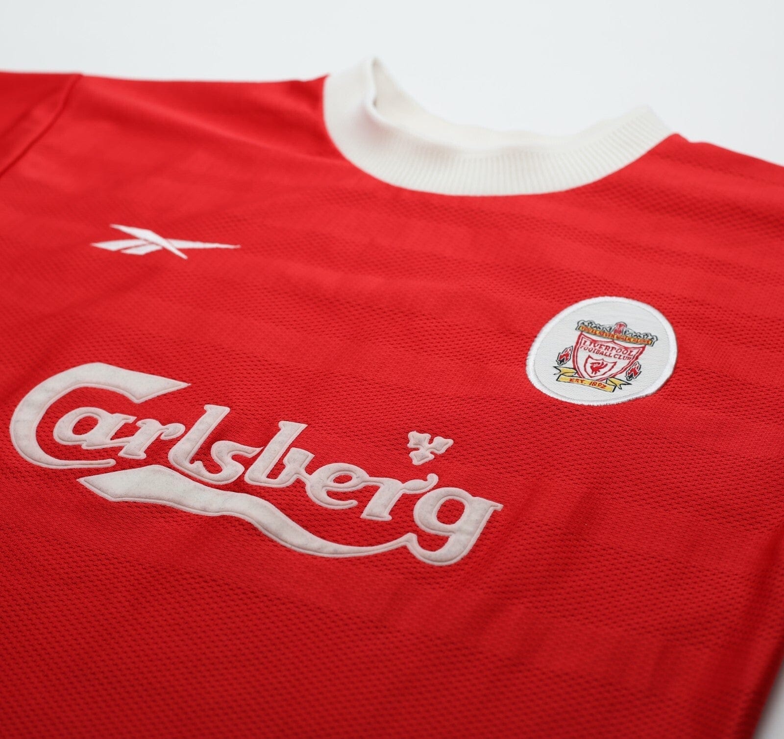 1998/00 GERRARD #28 Liverpool Vintage Reebok Home Football Shirt (S) 34/36