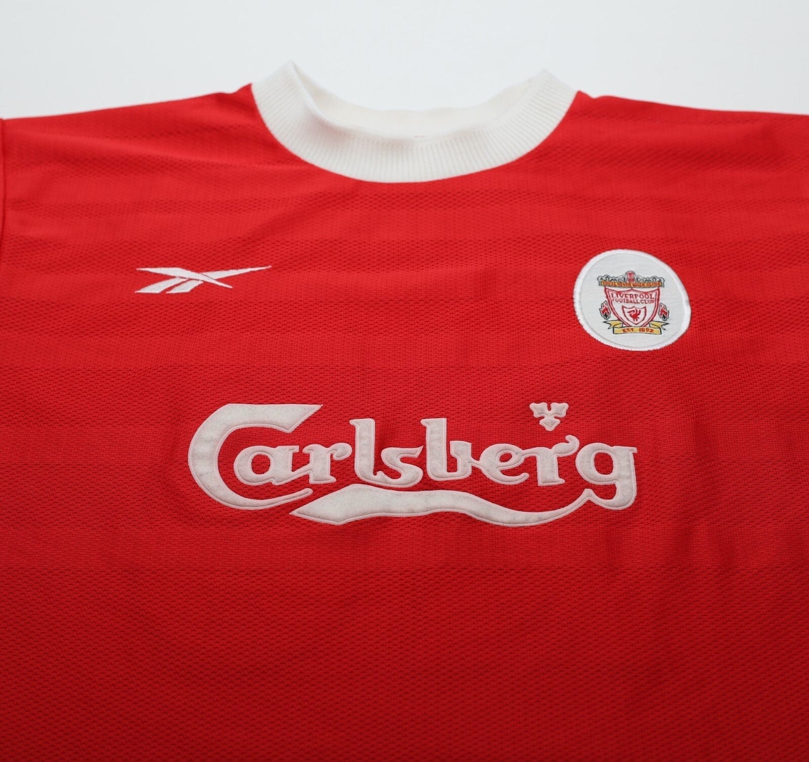 1998/00 GERRARD #28 Liverpool Vintage Reebok Home Football Shirt (S) 34/36