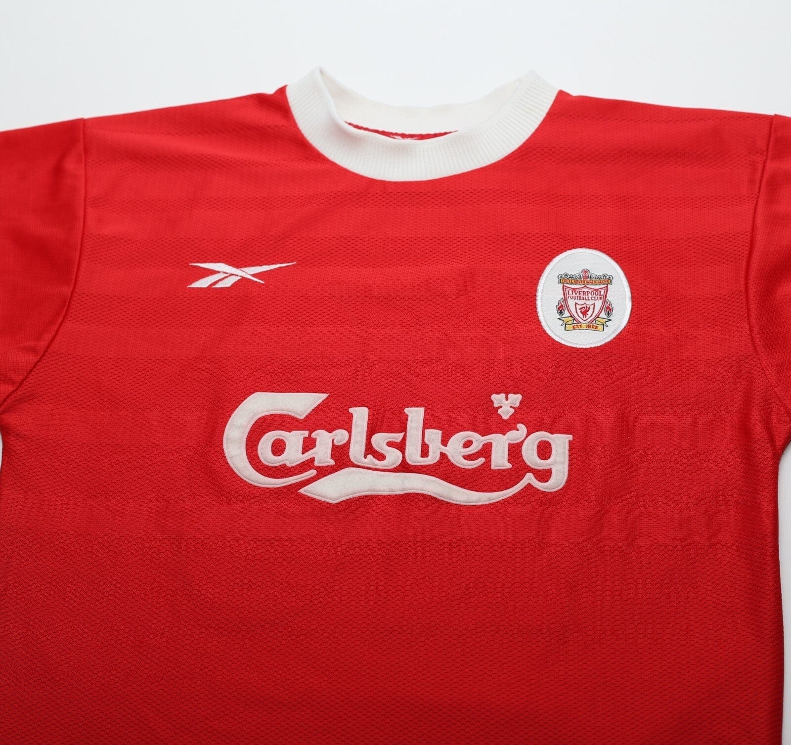 1998/00 GERRARD #28 Liverpool Vintage Reebok Home Football Shirt (S) 34/36