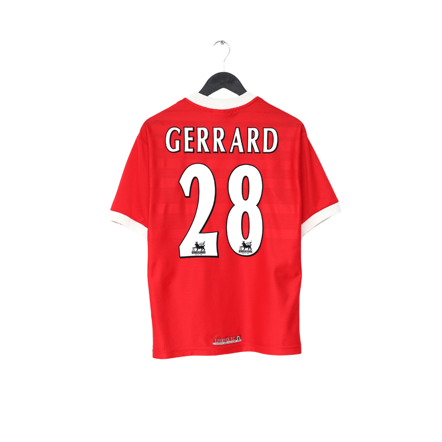 1998/00 GERRARD #28 Liverpool Vintage Reebok Home Football Shirt (S) 34/36