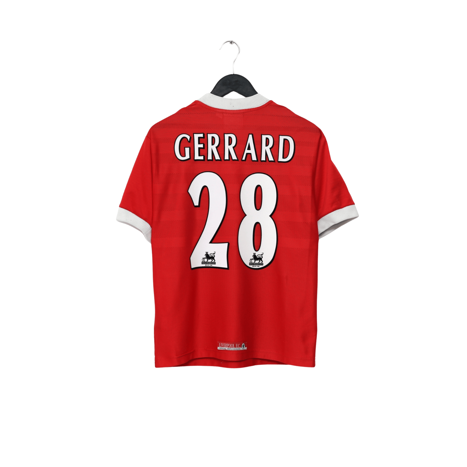 1998/00 Gerrard #28 Liverpool Vintage Reebok Home Football Shirt (S) 34/36