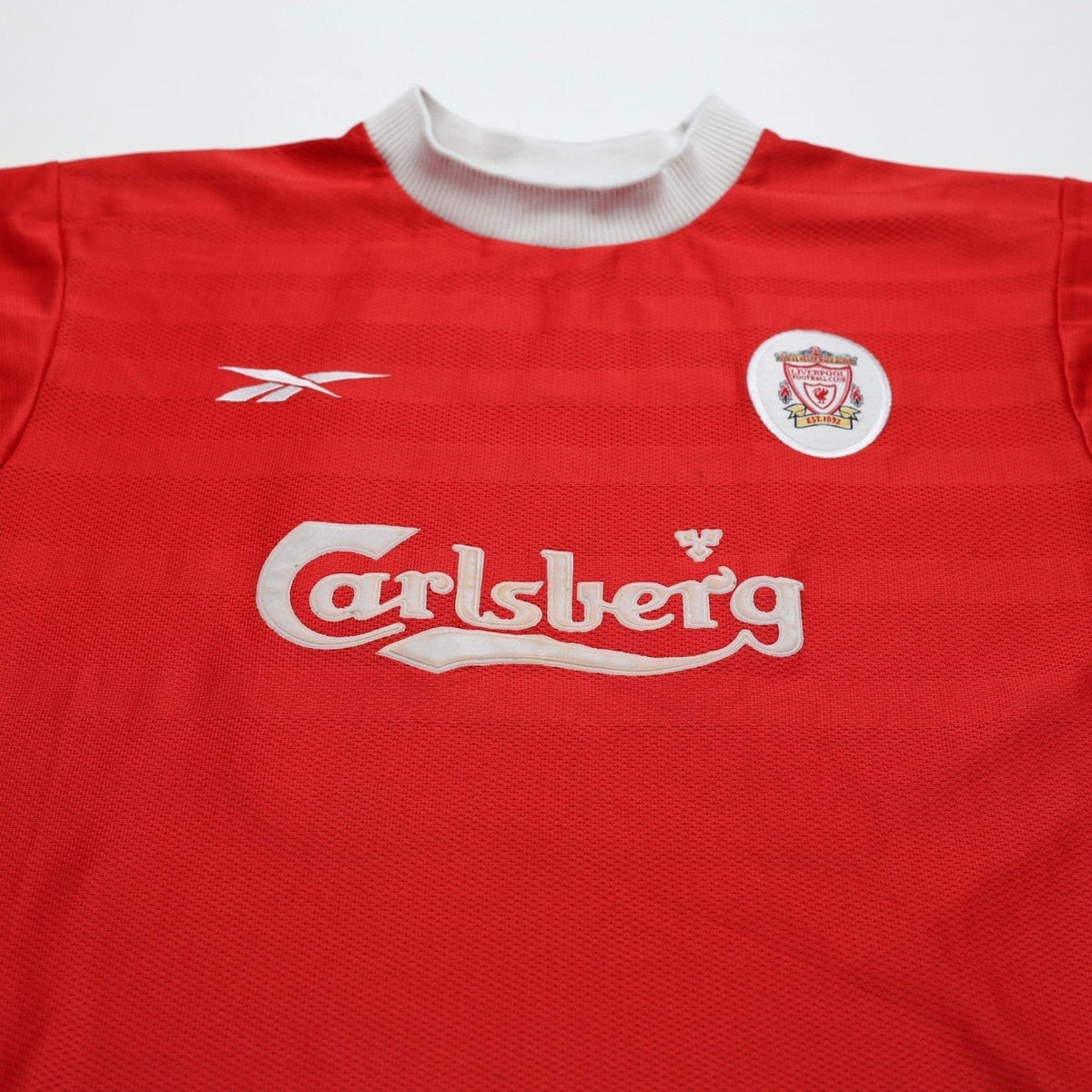 1998/00 Gerrard #28 Liverpool Vintage Reebok Home Football Shirt (S) 34/36