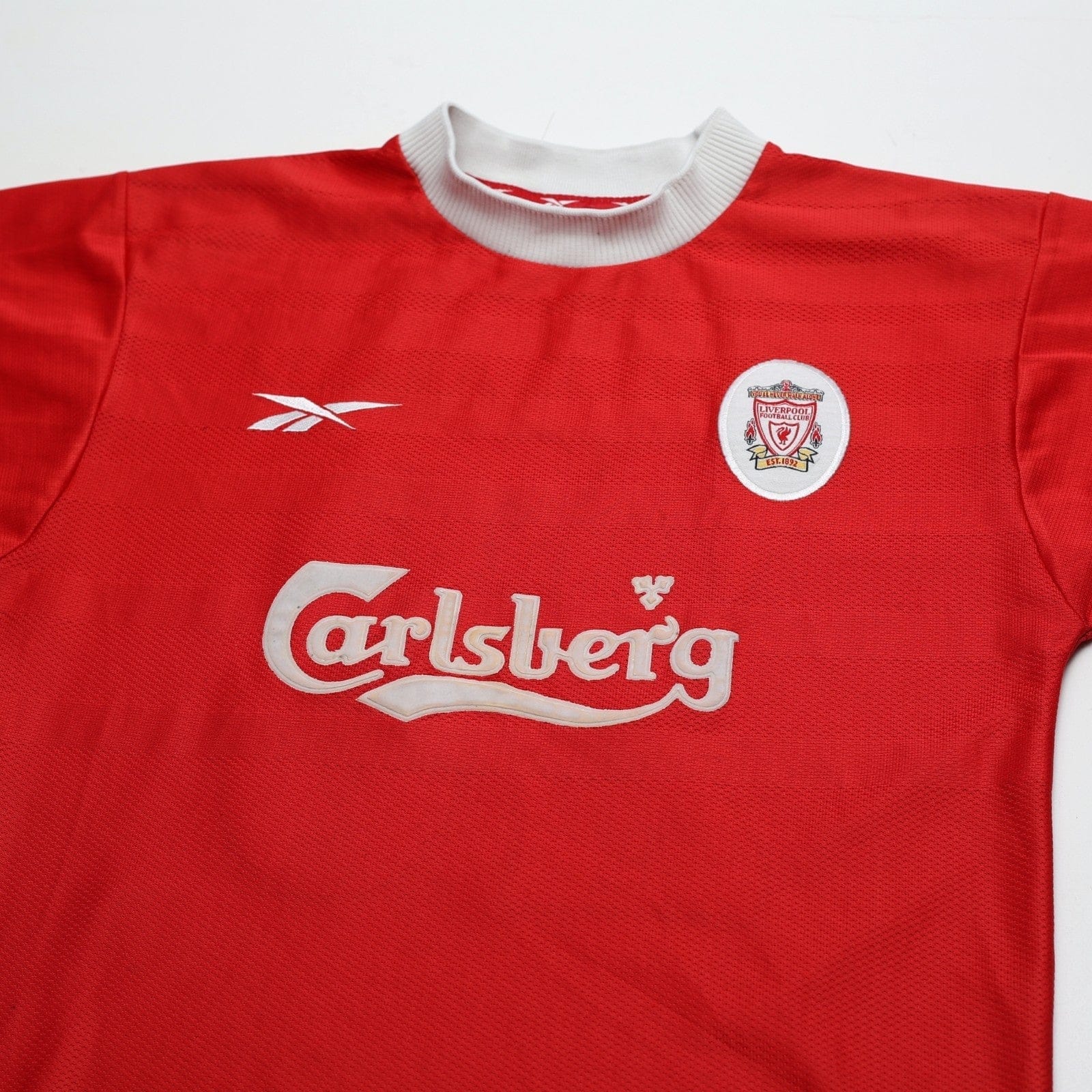 1998/00 Gerrard #28 Liverpool Vintage Reebok Home Football Shirt (S) 34/36