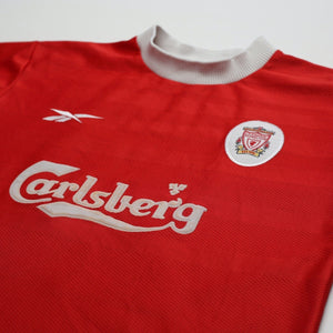1998/00 Gerrard #28 Liverpool Vintage Reebok Home Football Shirt (S) 34/36