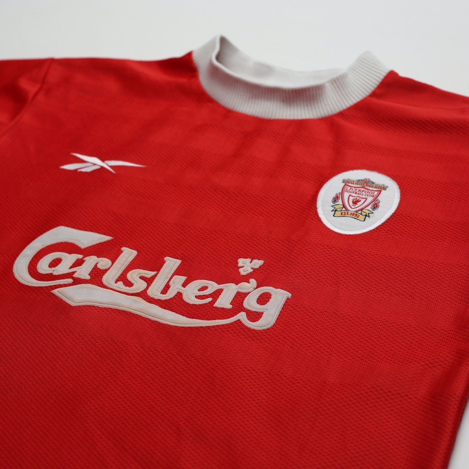 1998/00 Gerrard #28 Liverpool Vintage Reebok Home Football Shirt (S) 34/36