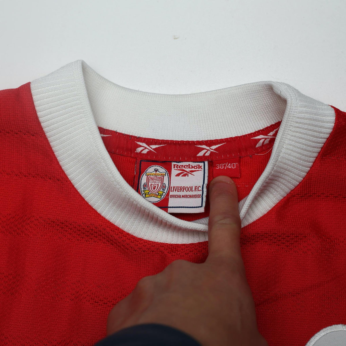 1998/00 Gerrard #28 Liverpool Vintage Reebok Home Football Shirt (S) 34/36