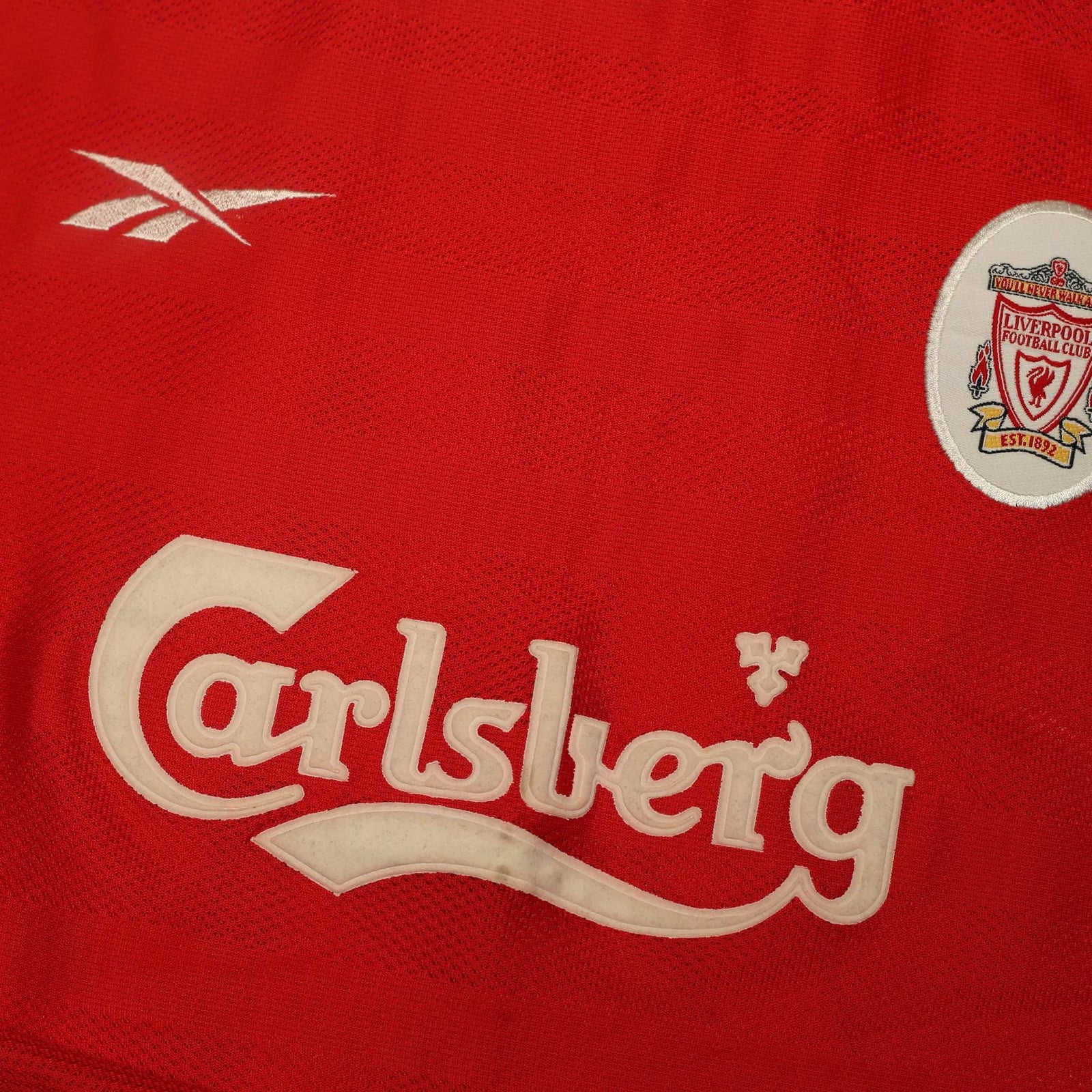 1998/00 Gerrard #28 Liverpool Vintage Reebok Home Football Shirt (S) 34/36