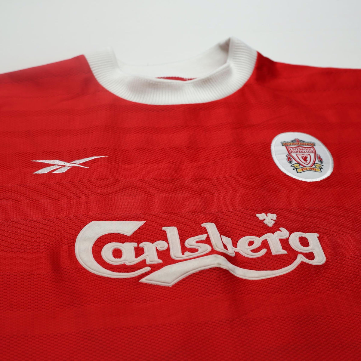 1998/00 Gerrard #28 Liverpool Vintage Reebok Home Football Shirt (S) 34/36