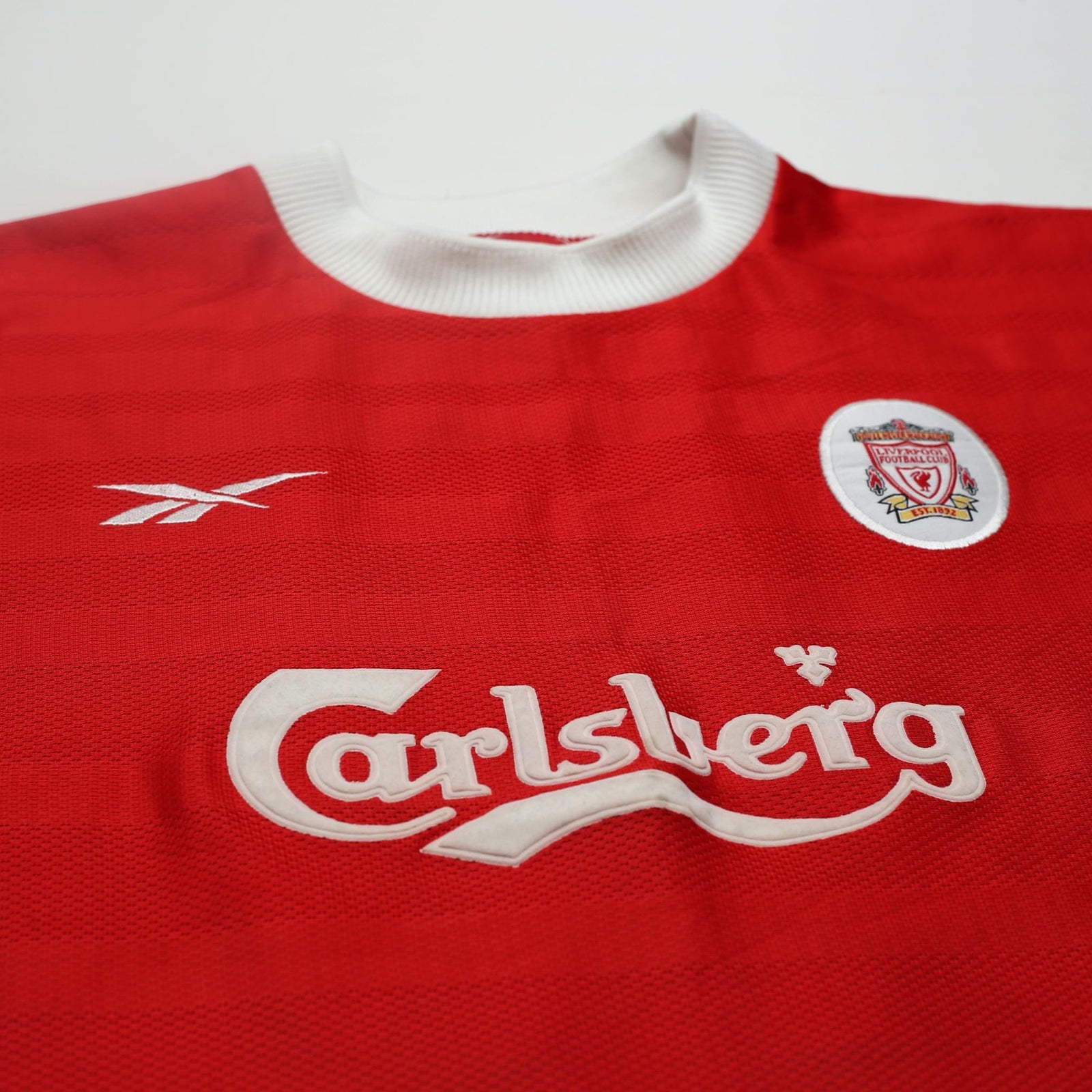 1998/00 Gerrard #28 Liverpool Vintage Reebok Home Football Shirt (S) 34/36
