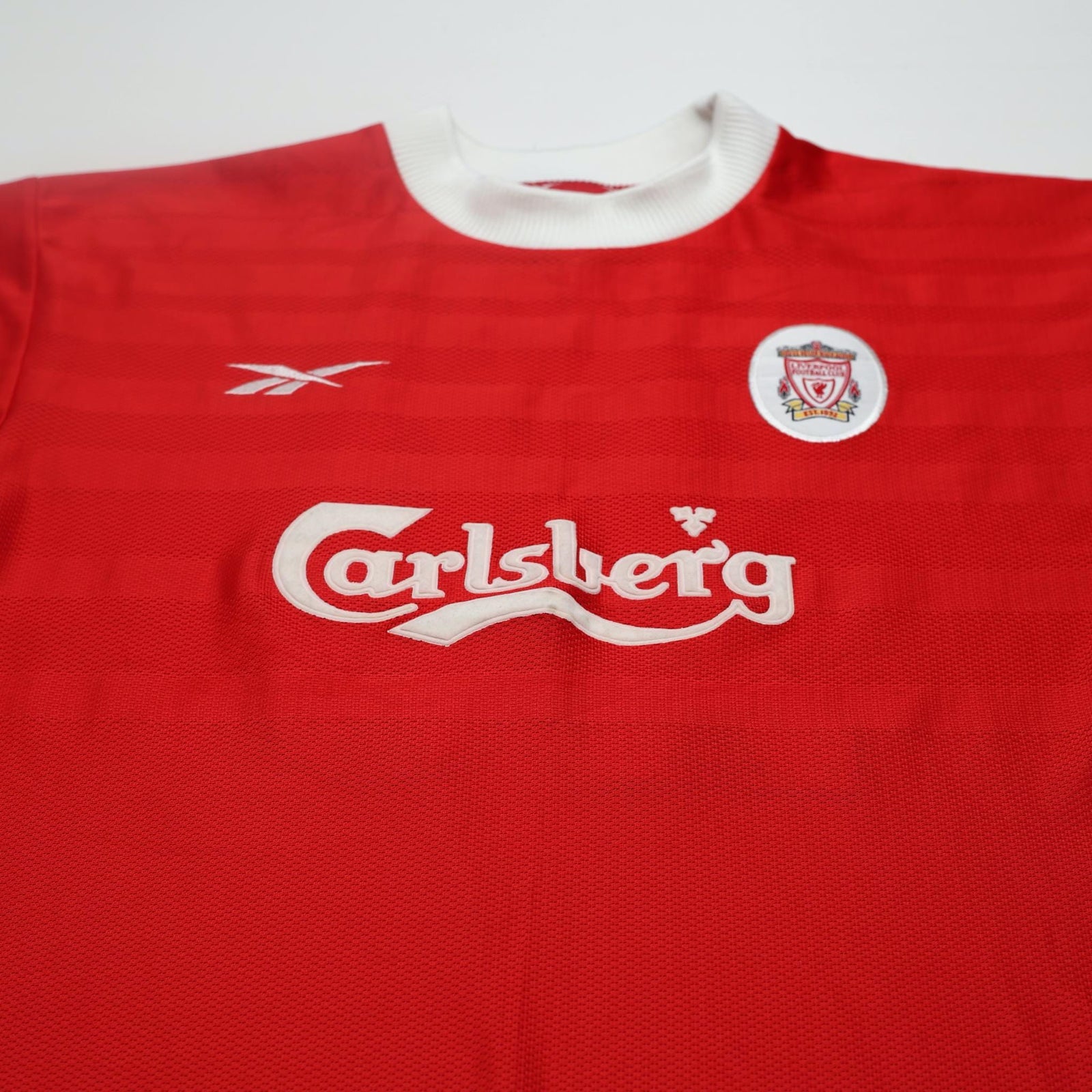 1998/00 Gerrard #28 Liverpool Vintage Reebok Home Football Shirt (S) 34/36