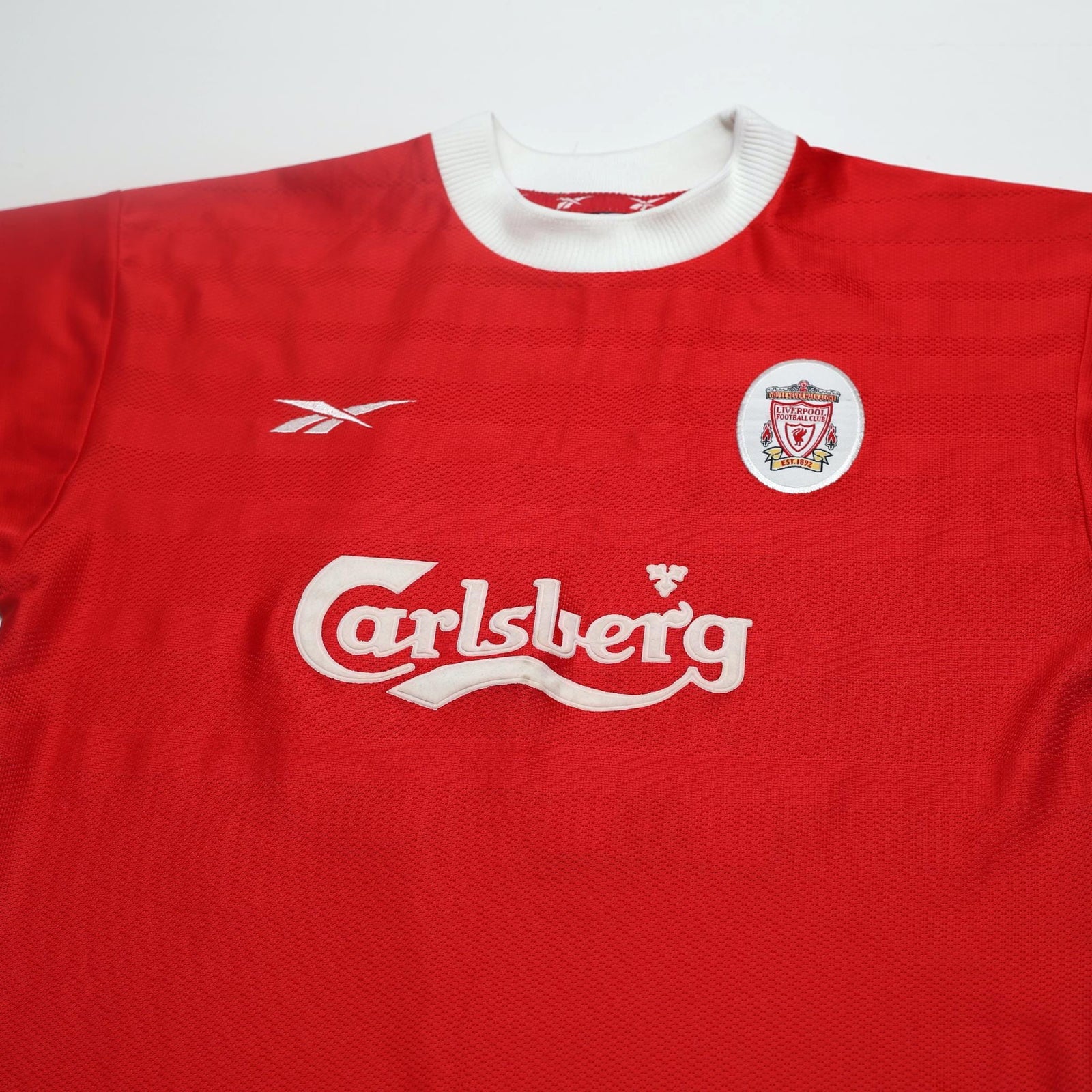 1998/00 Gerrard #28 Liverpool Vintage Reebok Home Football Shirt (S) 34/36