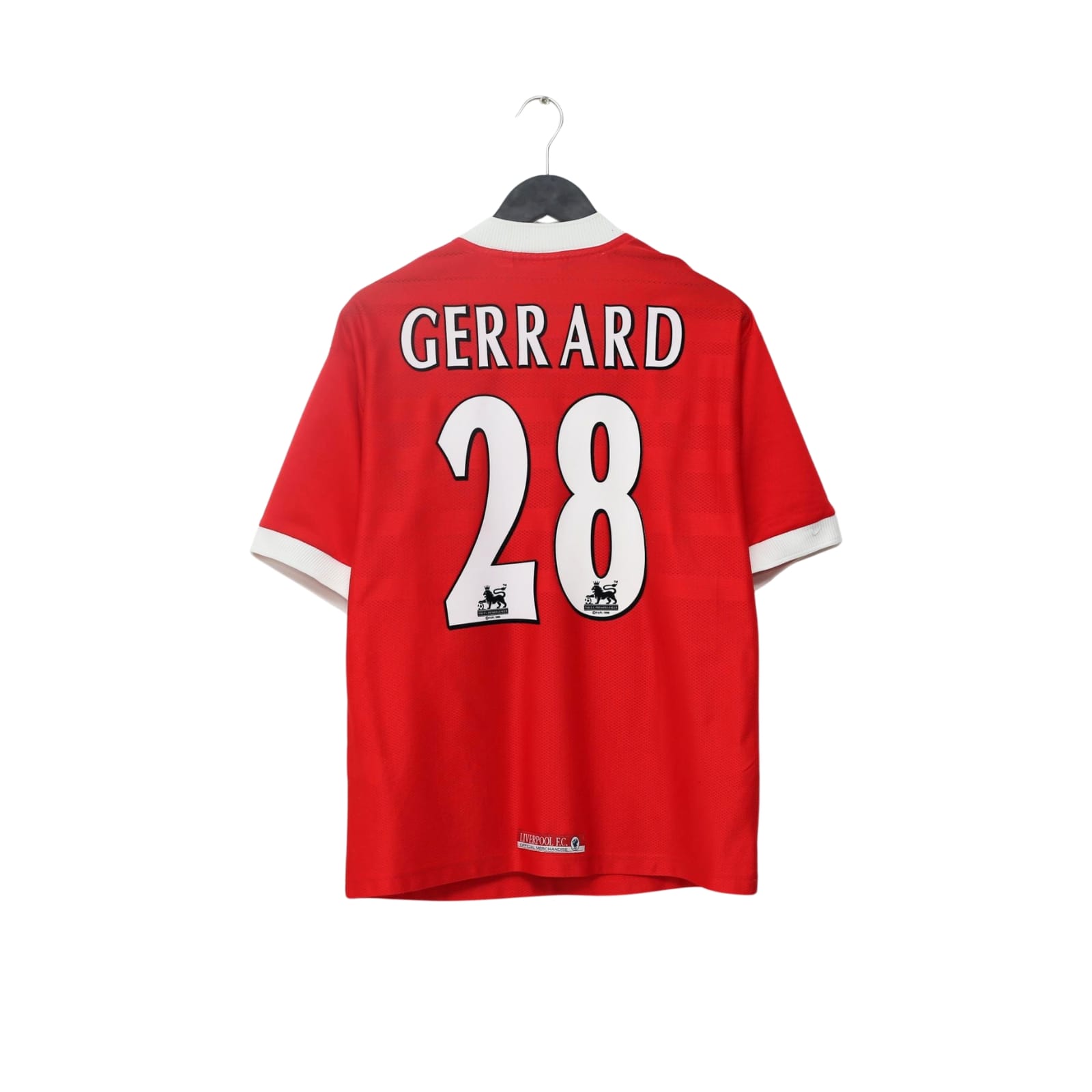 1998/00 Gerrard #28 Liverpool Vintage Reebok Home Football Shirt (S) 34/36