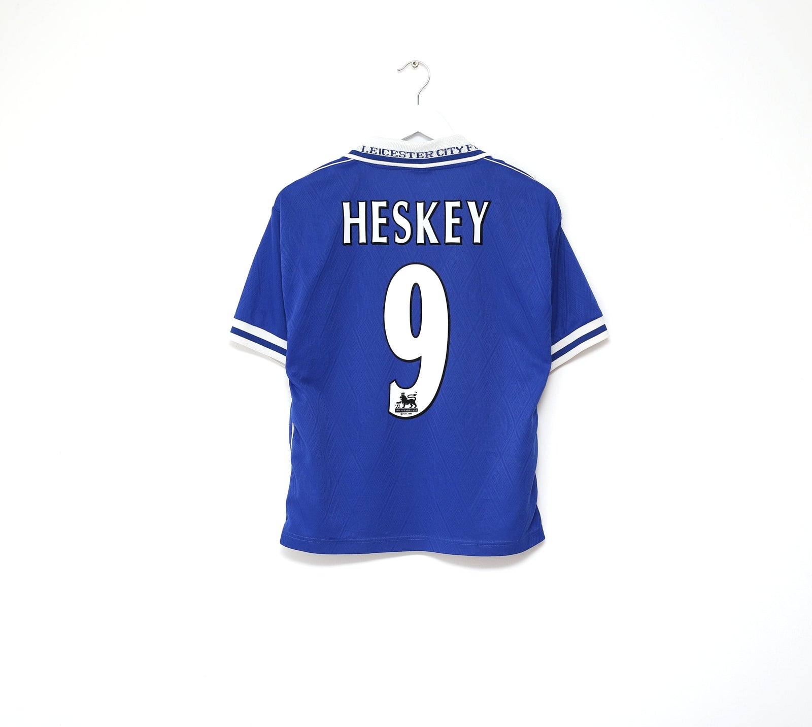 1998/00 HESKEY #9 Leicester City Vintage Fox Leisure Football Shirt (XS/S) 34/36