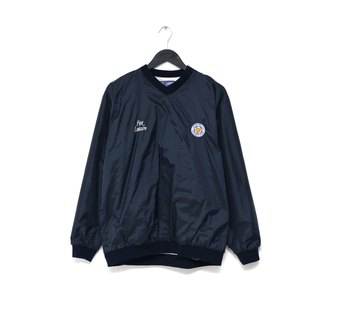 1998/00 LEICESTER CITY Vintage Fox Leisure Football Windbreaker Drill Top (M)