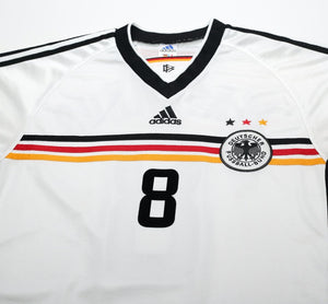 1998/00 MATTHAUS #8 Germany Vintage adidas Home Football Shirt (L) WC 98