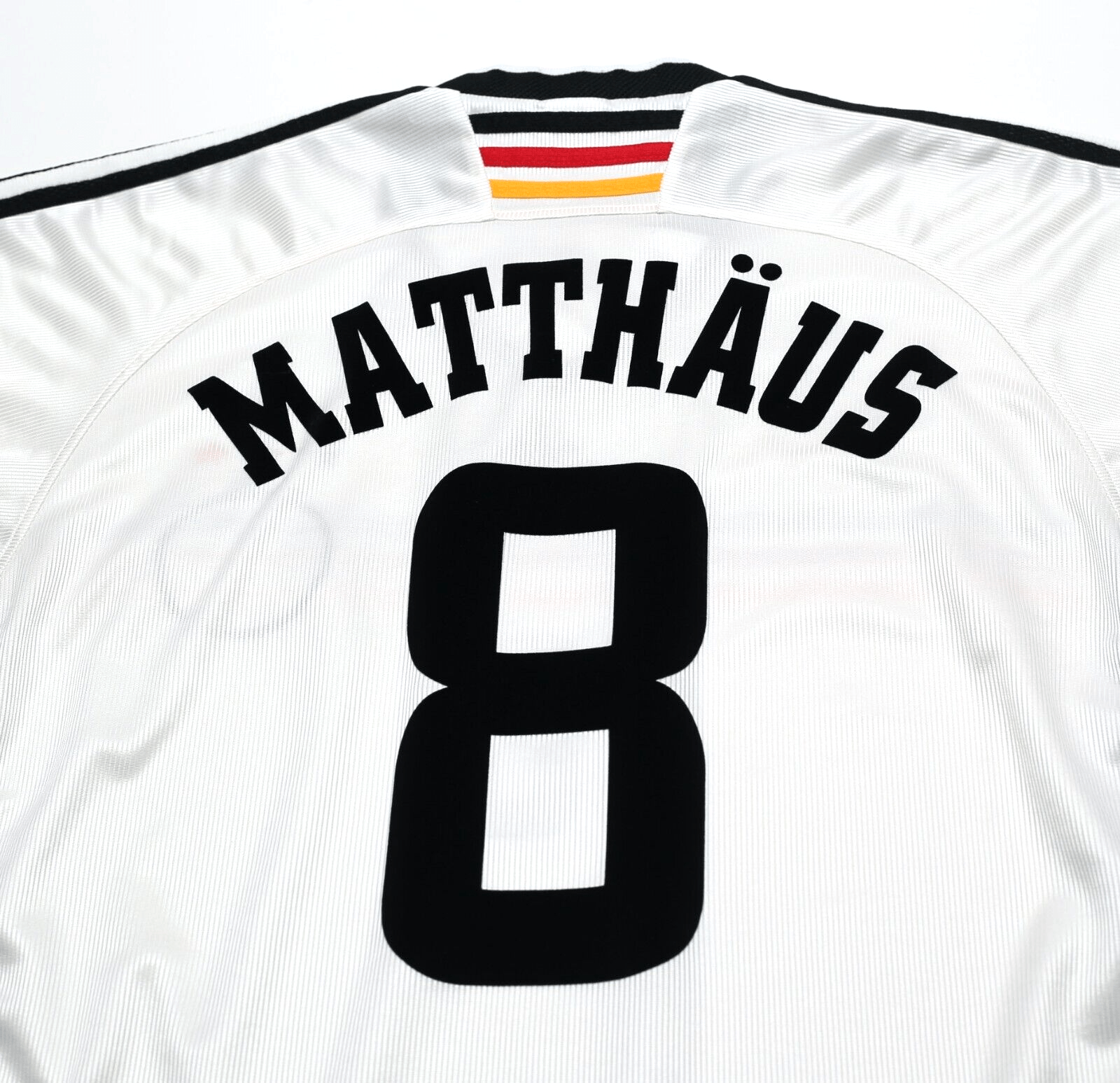 1998/00 MATTHAUS #8 Germany Vintage adidas Home Football Shirt (L) WC 98
