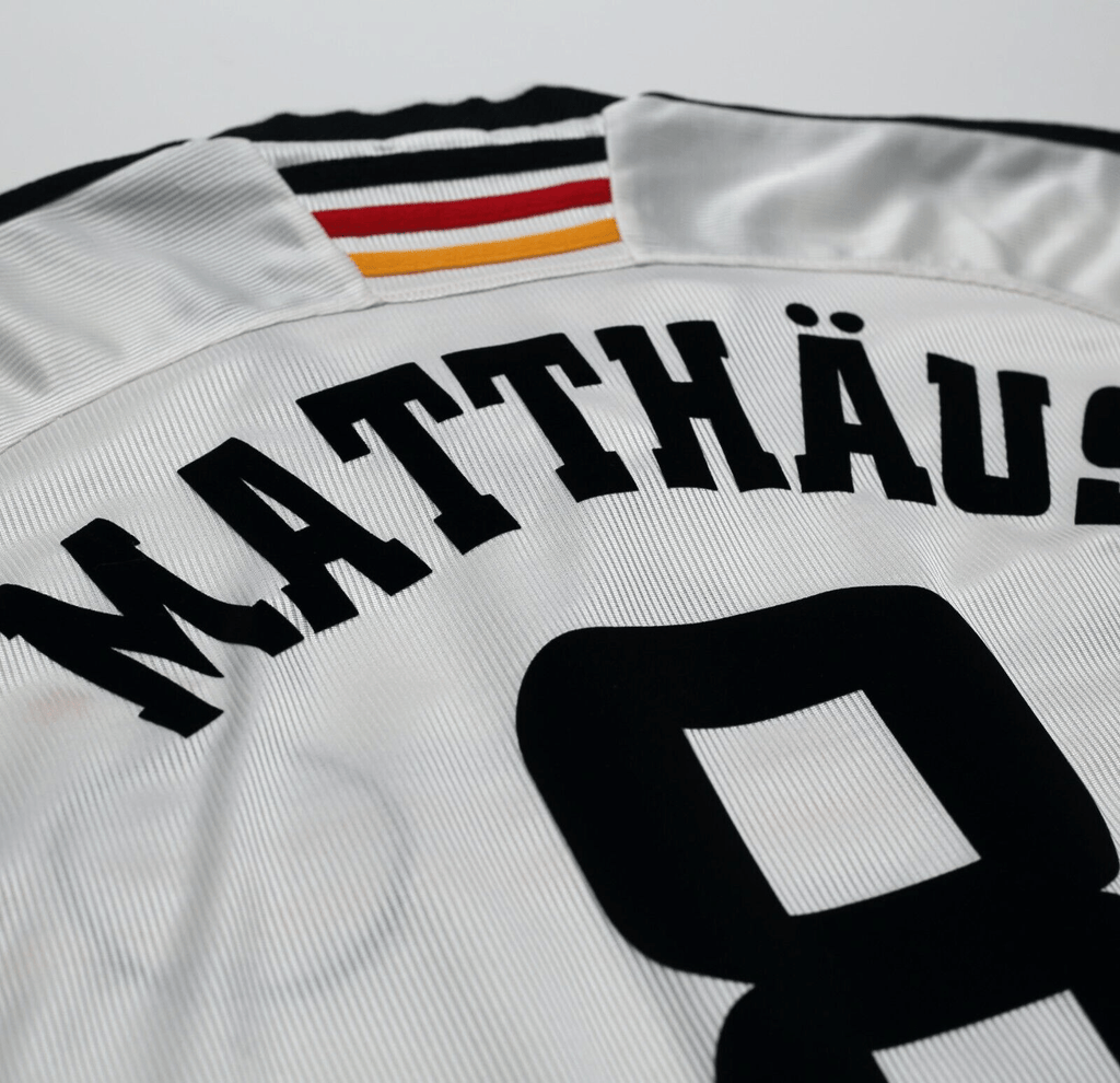 1998/00 MATTHAUS #8 Germany Vintage adidas Home Football Shirt (L) WC 98