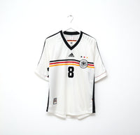 1998/00 MATTHAUS #8 Germany Vintage adidas Home Football Shirt (L) WC 98