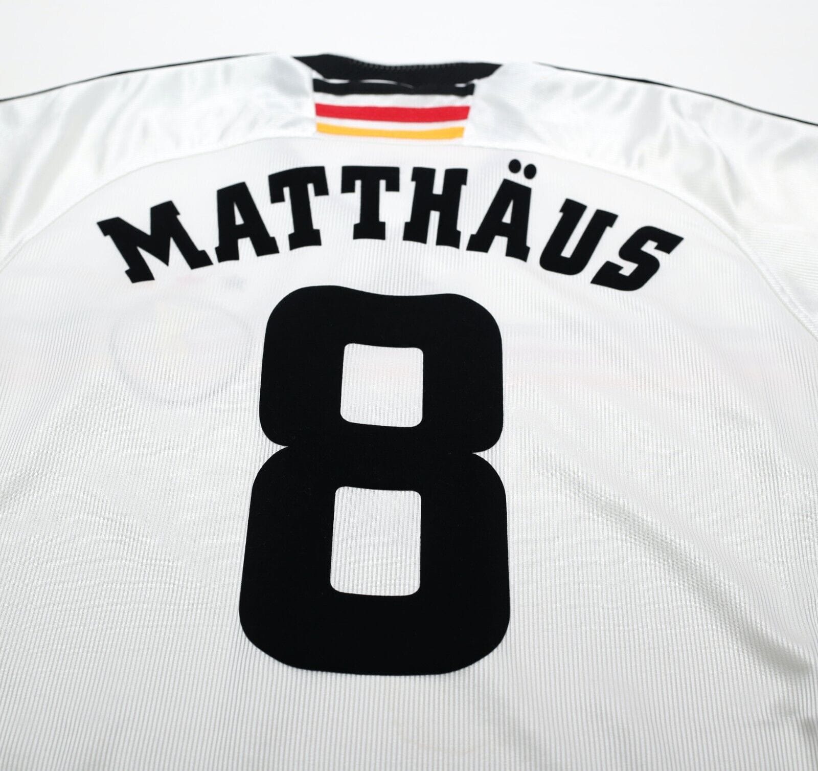 1998/00 MATTHAUS #8 Germany Vintage adidas Home Football Shirt (M) WC 98