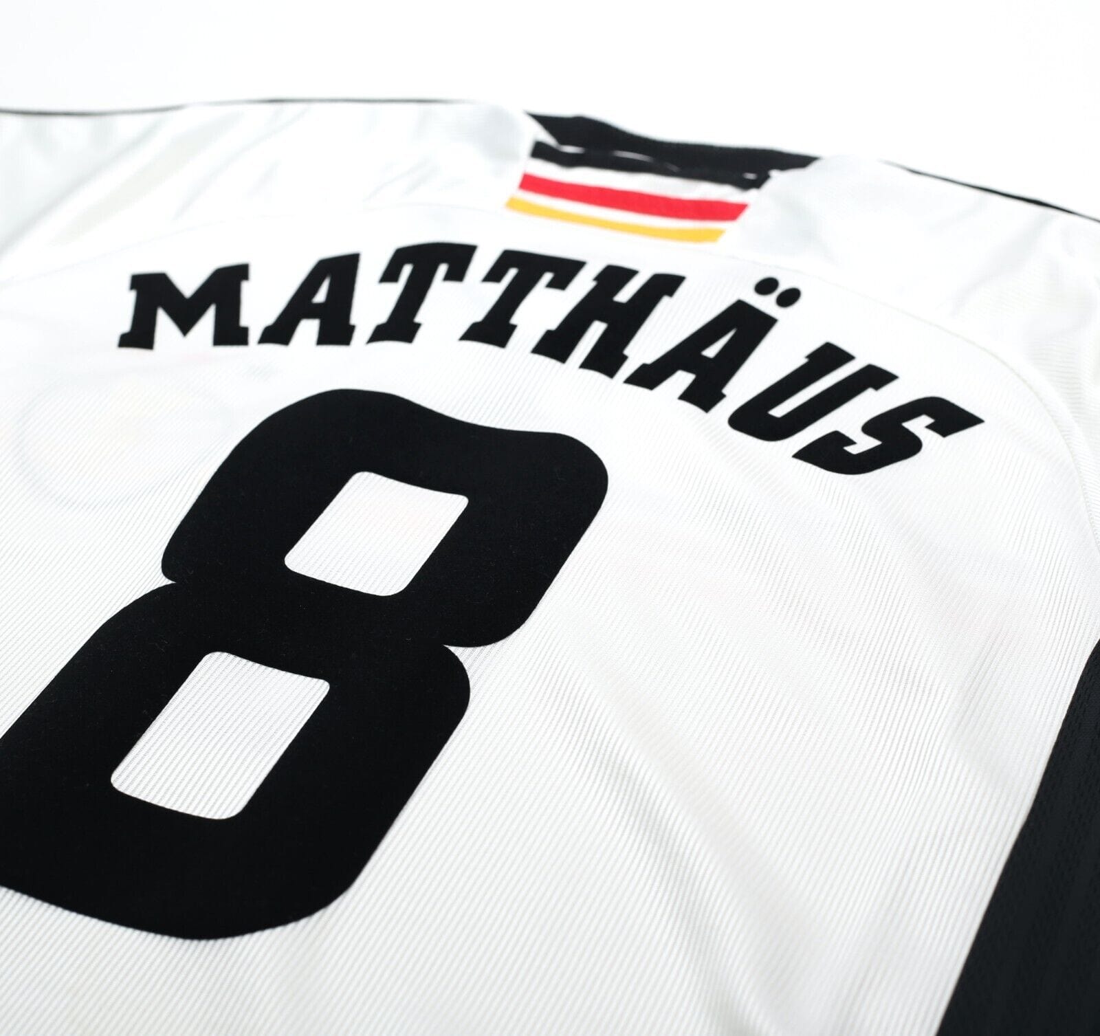 1998/00 MATTHAUS #8 Germany Vintage adidas Home Football Shirt (M) WC 98