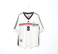 1998/00 MATTHAUS #8 Germany Vintage adidas Home Football Shirt (XL) WC 98
