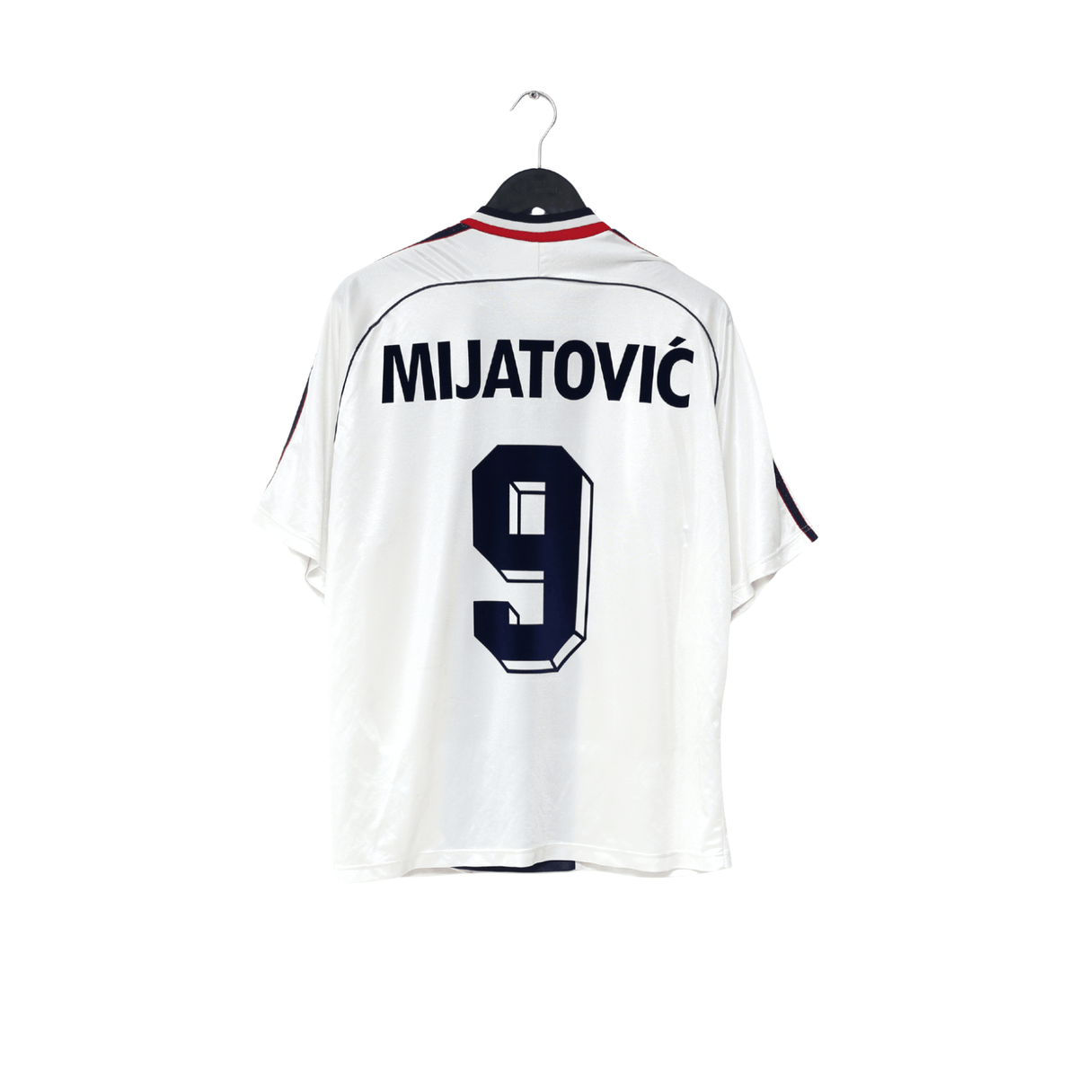 1998/00 MIJATOVIC #9 Yugoslavia Vintage adidas Away Football Shirt (L) WC 98