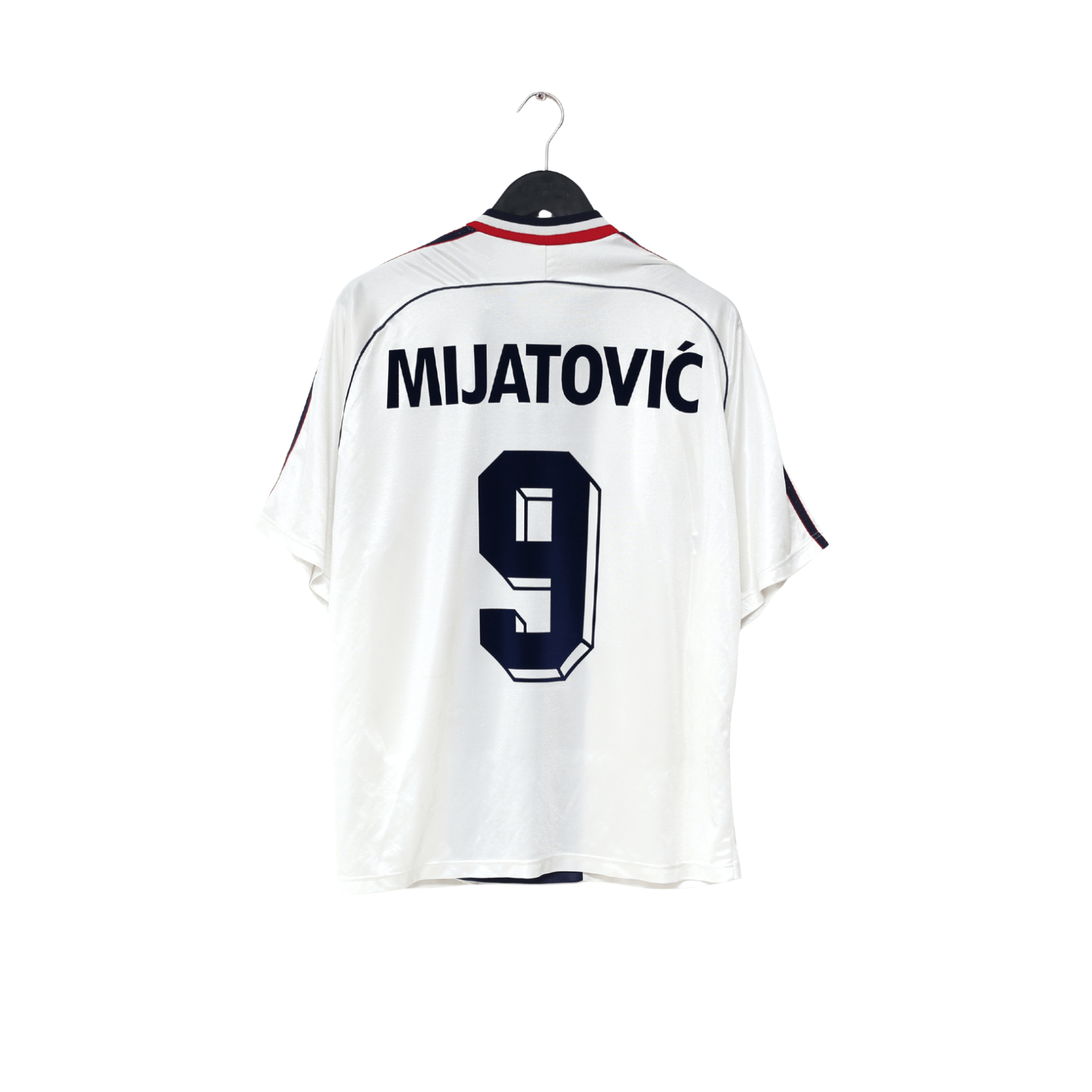 1998/00 MIJATOVIC #9 Yugoslavia Vintage adidas Away Football Shirt (L) WC 98