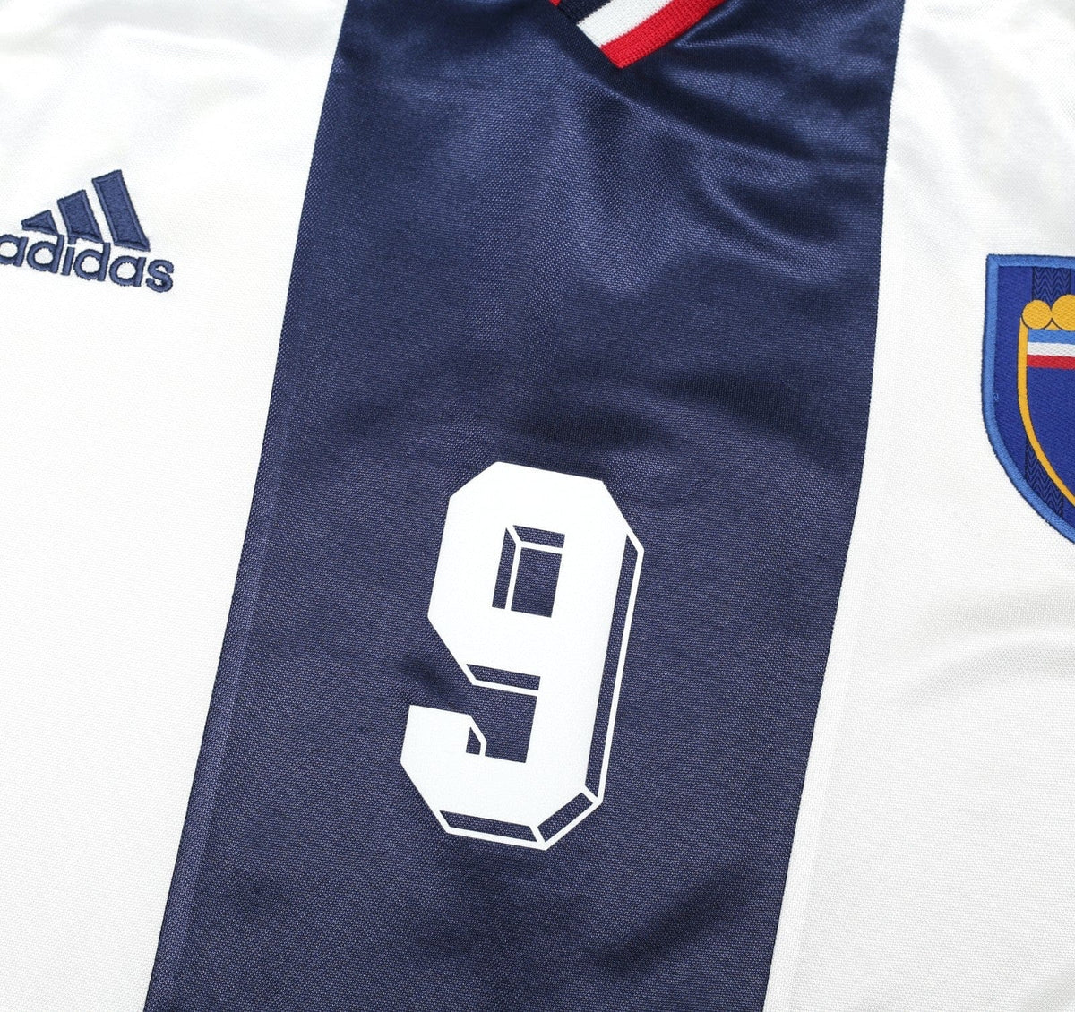 1998/00 MIJATOVIC #9 Yugoslavia Vintage adidas Away Football Shirt (L) WC 98
