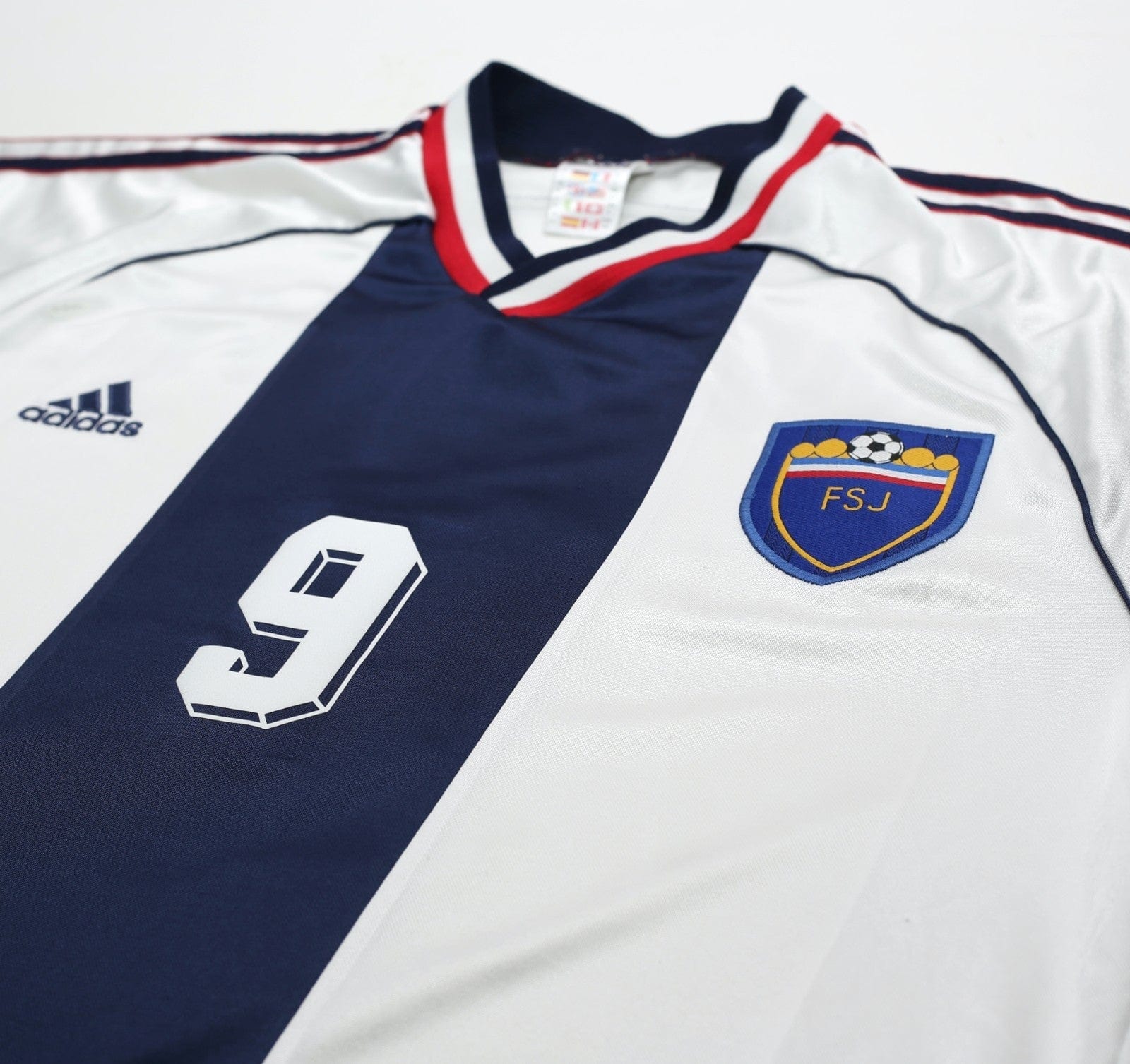 1998/00 MIJATOVIC #9 Yugoslavia Vintage adidas Away Football Shirt (L) WC 98