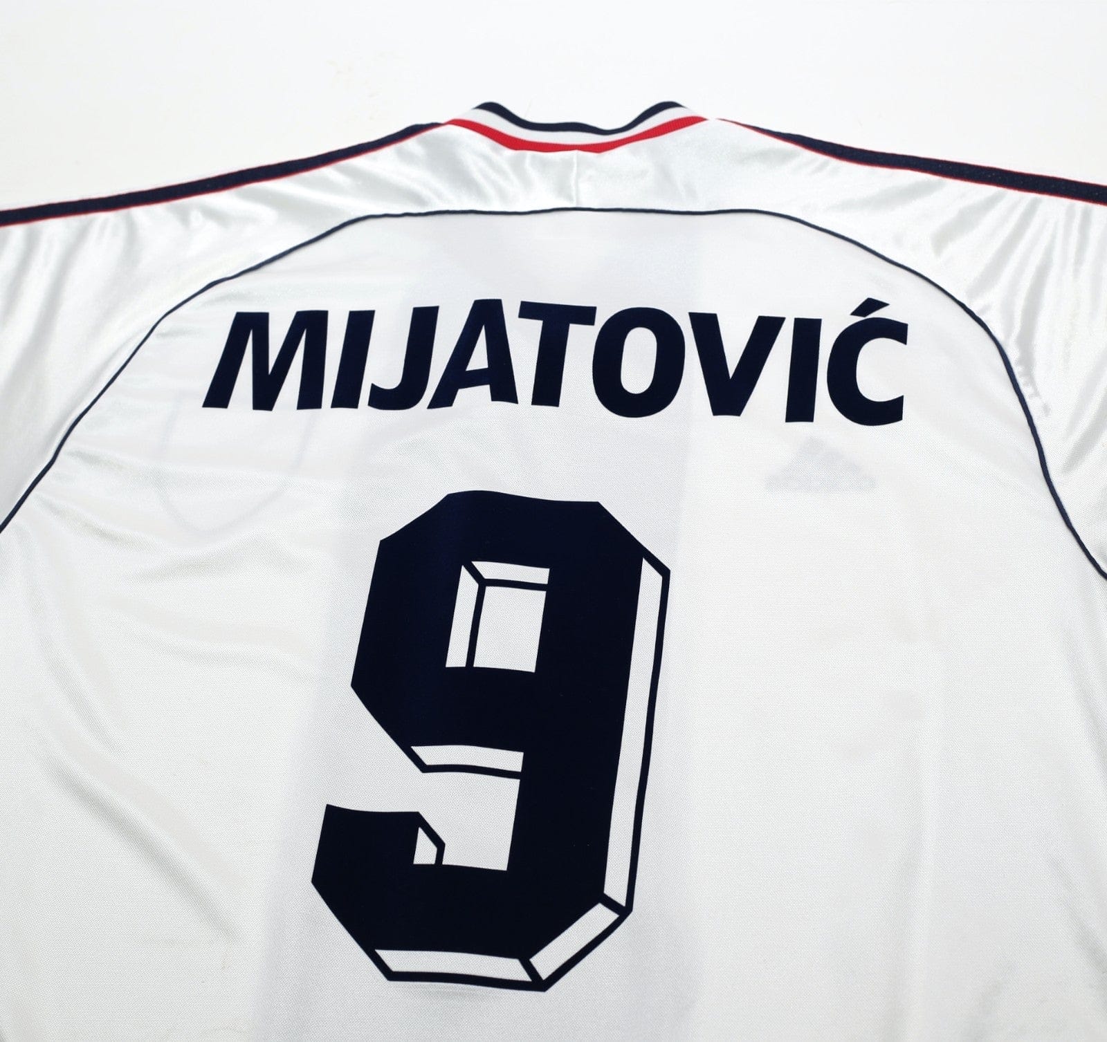 1998/00 MIJATOVIC #9 Yugoslavia Vintage adidas Away Football Shirt (L) WC 98