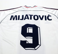 1998/00 MIJATOVIC #9 Yugoslavia Vintage adidas Away Football Shirt (L) WC 98