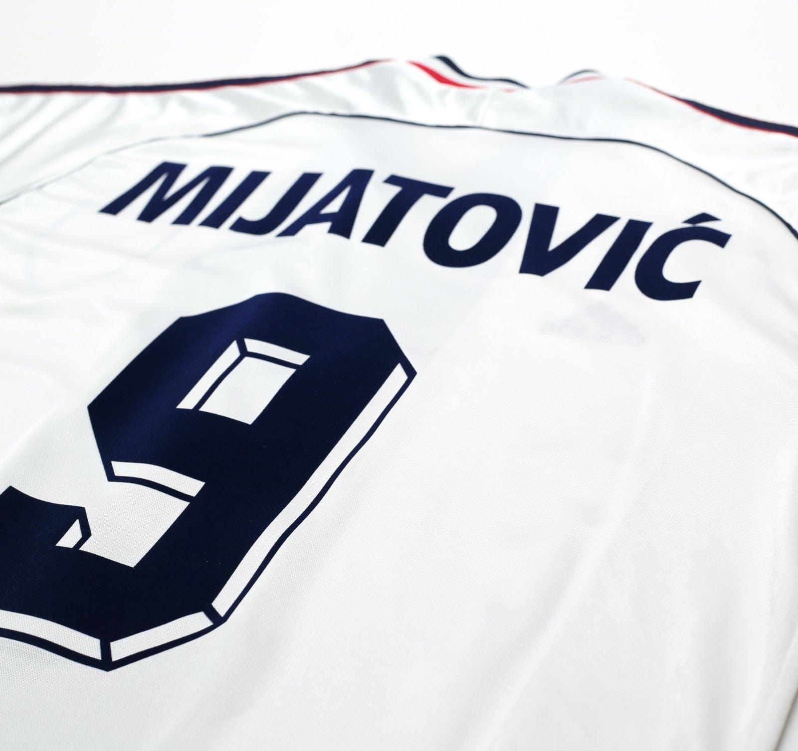 1998/00 MIJATOVIC #9 Yugoslavia Vintage adidas Away Football Shirt (L) WC 98