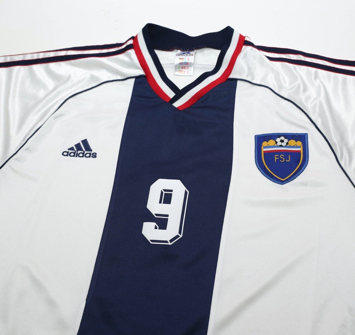 1998/00 MIJATOVIC #9 Yugoslavia Vintage adidas Away Football Shirt (L) WC 98