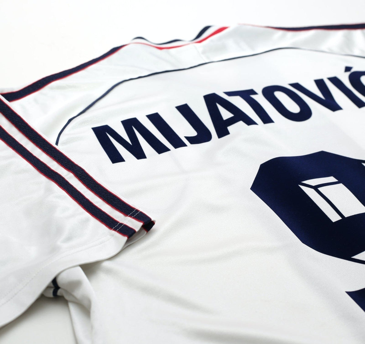 1998/00 MIJATOVIC #9 Yugoslavia Vintage adidas Away Football Shirt (L) WC 98