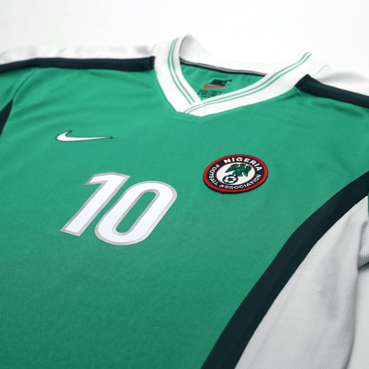 1998/00 Okocha #10 Nigeria Vintage Nike Football Shirt (M) World Cup 98