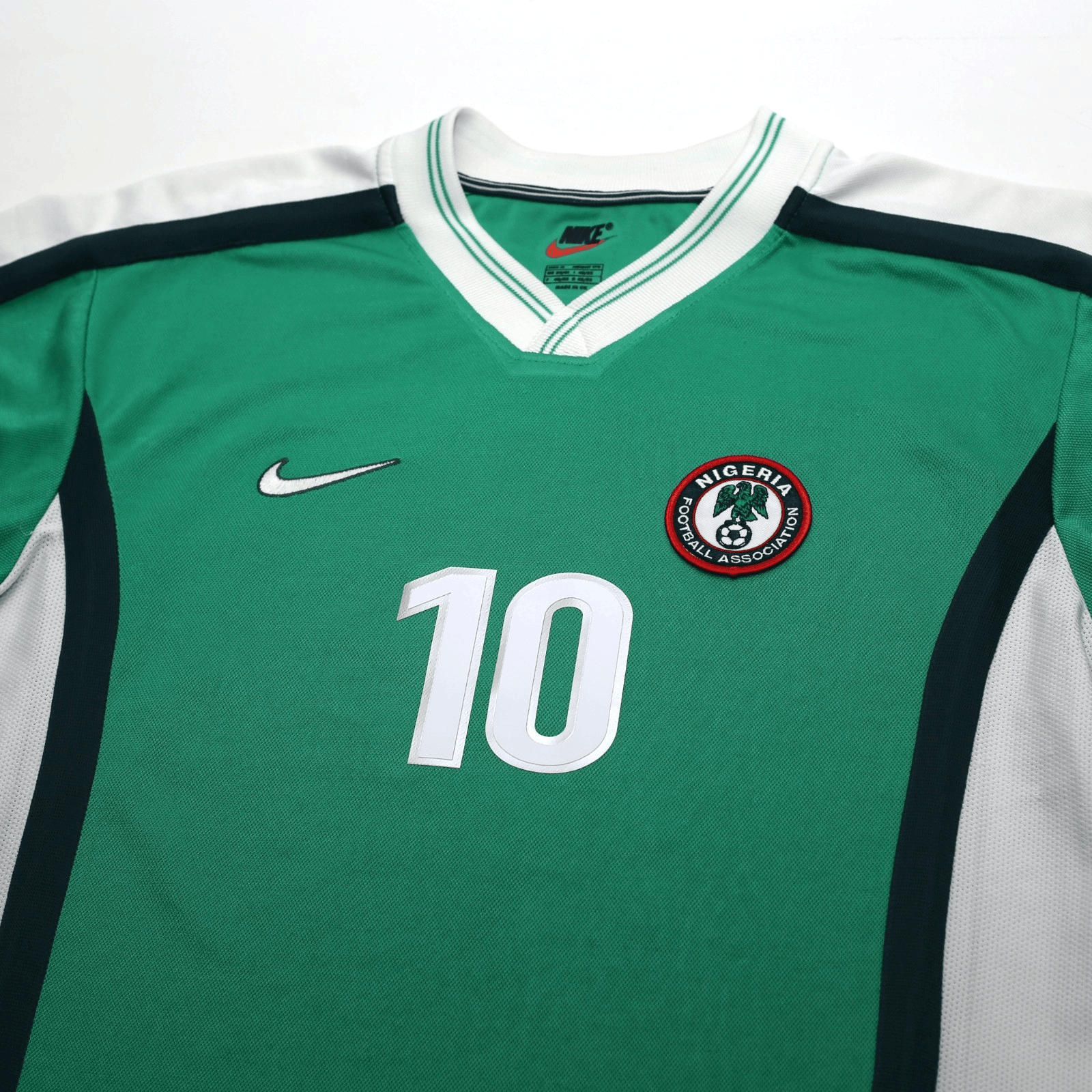 1998/00 Okocha #10 Nigeria Vintage Nike Football Shirt (M) World