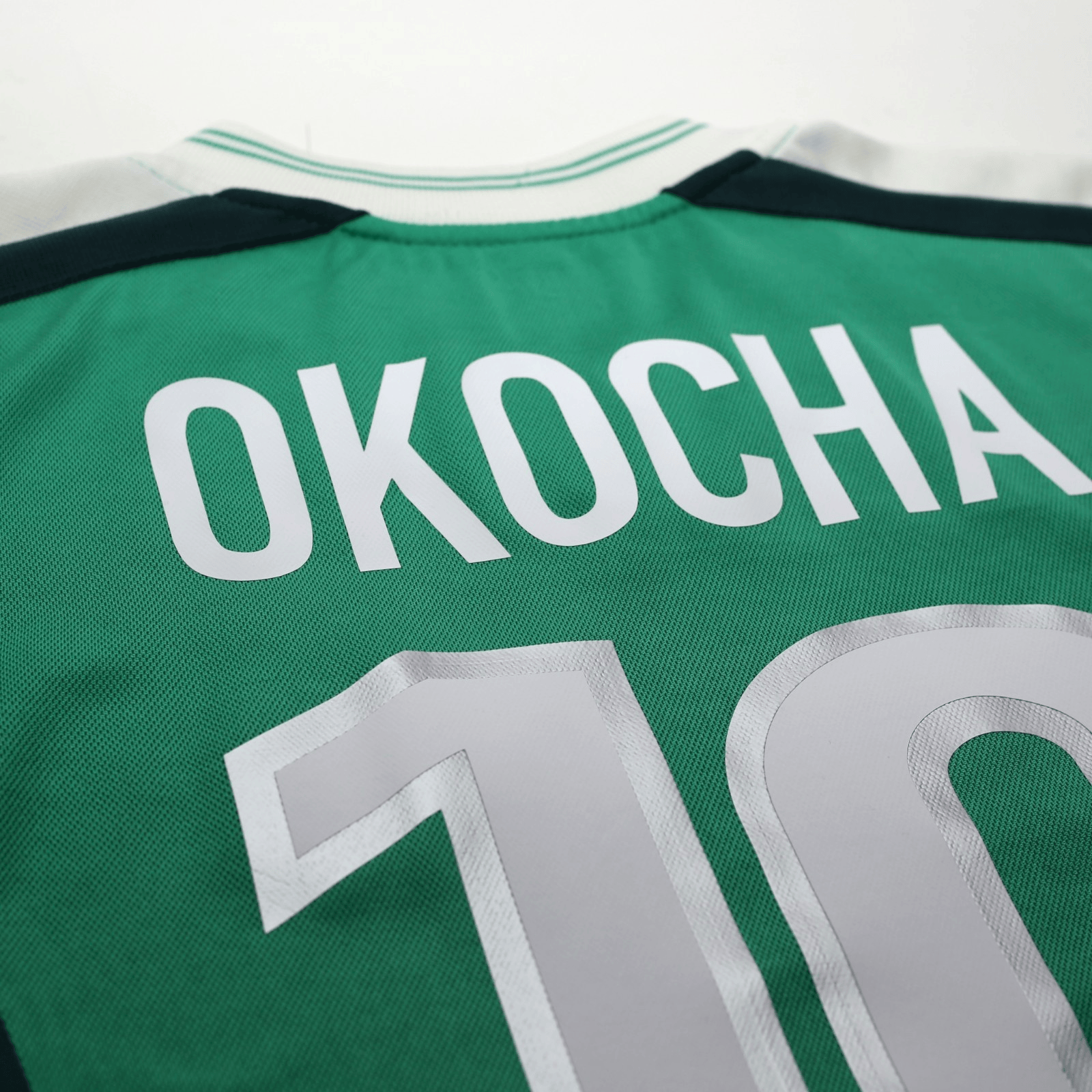 1998/00 Okocha #10 Nigeria Vintage Nike Football Shirt (M) World Cup 98