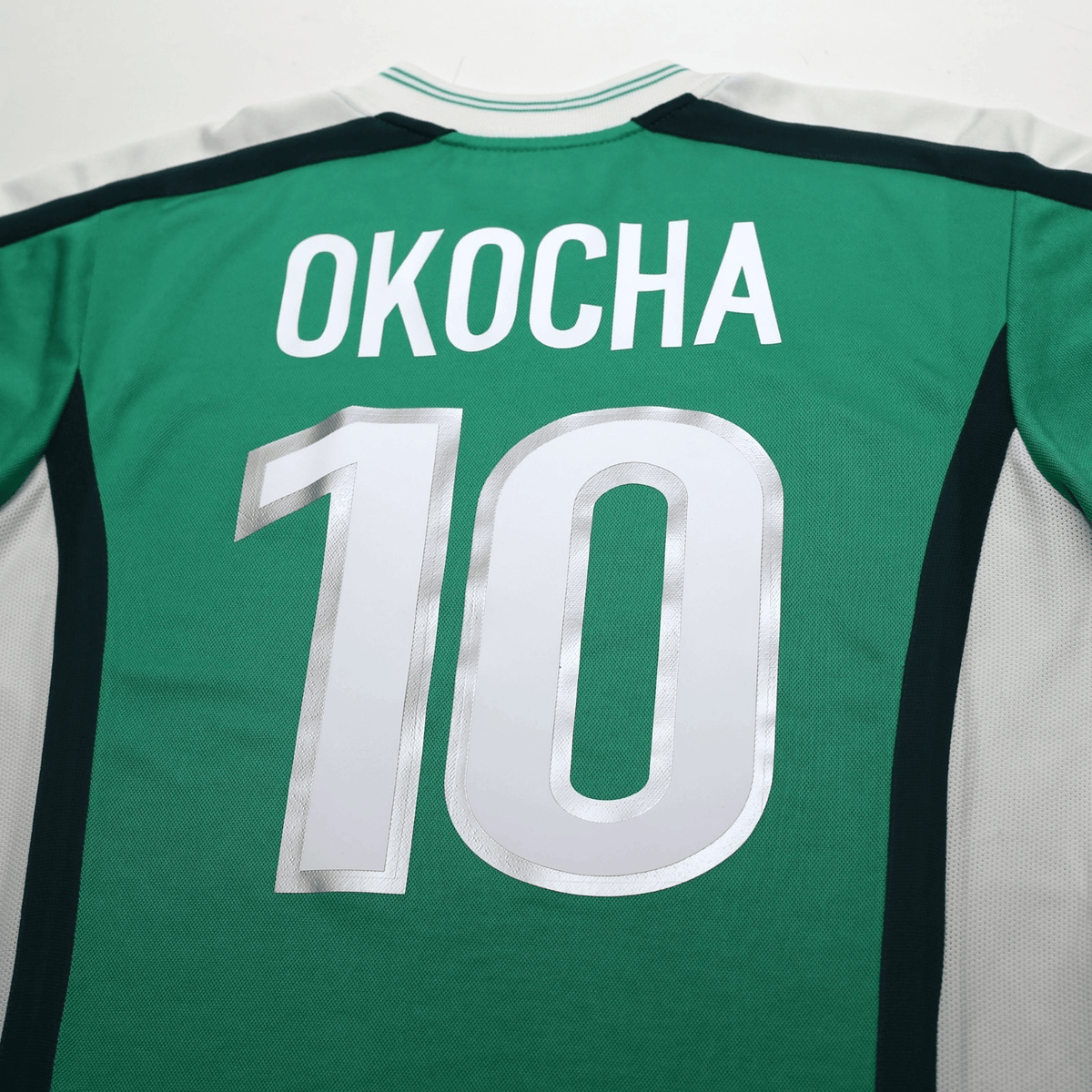 1998/00 Okocha #10 Nigeria Vintage Nike Football Shirt (M) World Cup 98