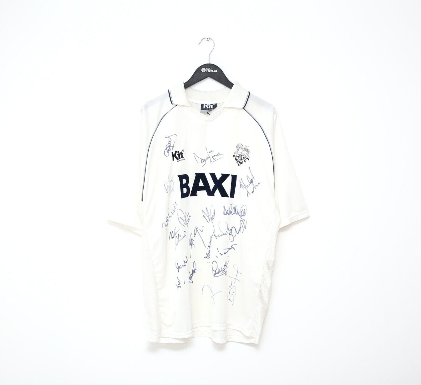 1998/00 PRESTON NORTH END Vintage Kit By North End SIGNED Football Shirt (XL)