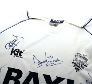 1998/00 PRESTON NORTH END Vintage Kit By North End SIGNED Football Shirt (XL)